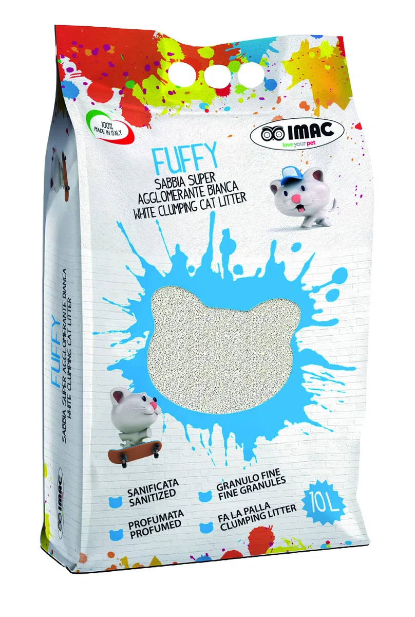 FUFFY Arena Blanca Grano PEQUEÑO 0,5-1,5MM, Negro