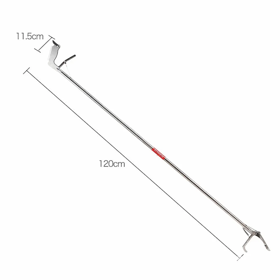 Pinza de pinza para serpientes, amplia mandíbula dentada con cierre automático, plegable, de acero inoxidable, profesional para pinzas de pinza para serpientes, atrapadores y pinzas para serpientes