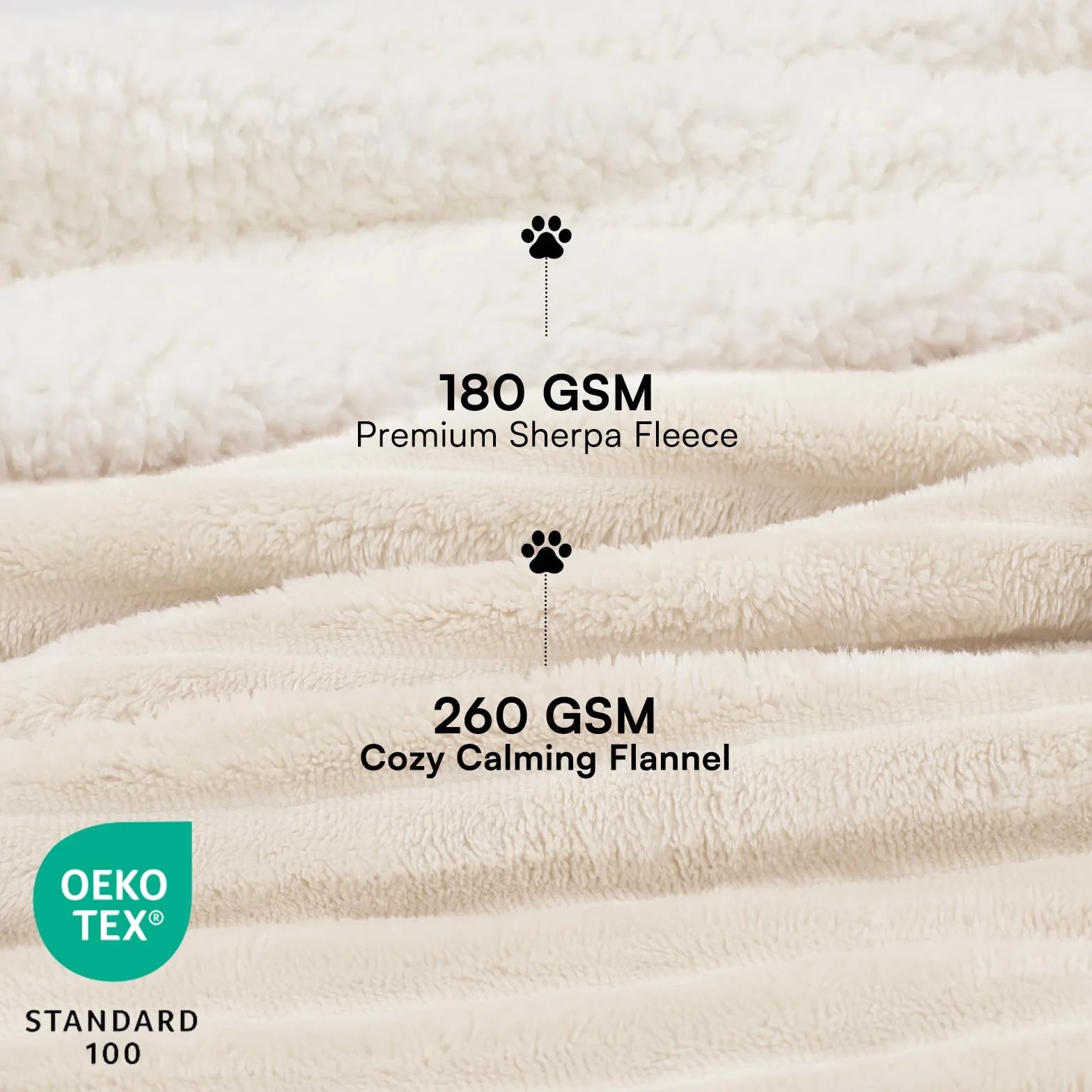 luciphia Manta Impermeable Lavable,Manta de Felpa para Mascotas Adecuada para Gatos,Perros y Cachorros,Manta para Perros Medianos y Grandes Que Protege Colchones y Sofás,Beige 145 * 165cm