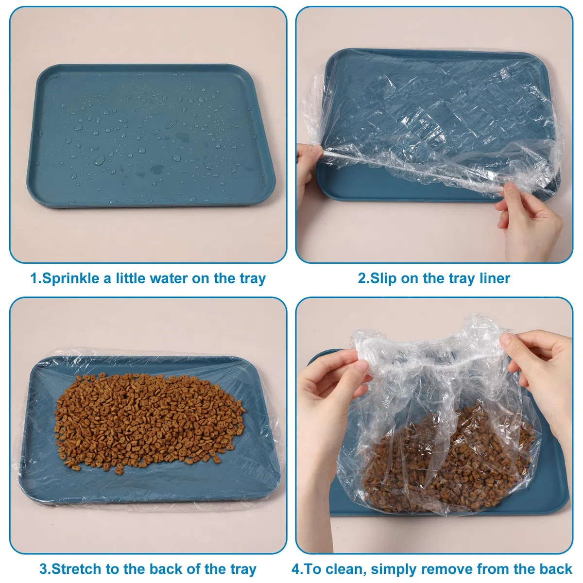 Forros desechables para jaulas de pájaros, 50 forros elásticos de plástico para jaulas de pájaros, forros transparentes e impermeables, para caja de arena para periquitos, hámsters, erizos y mascotas