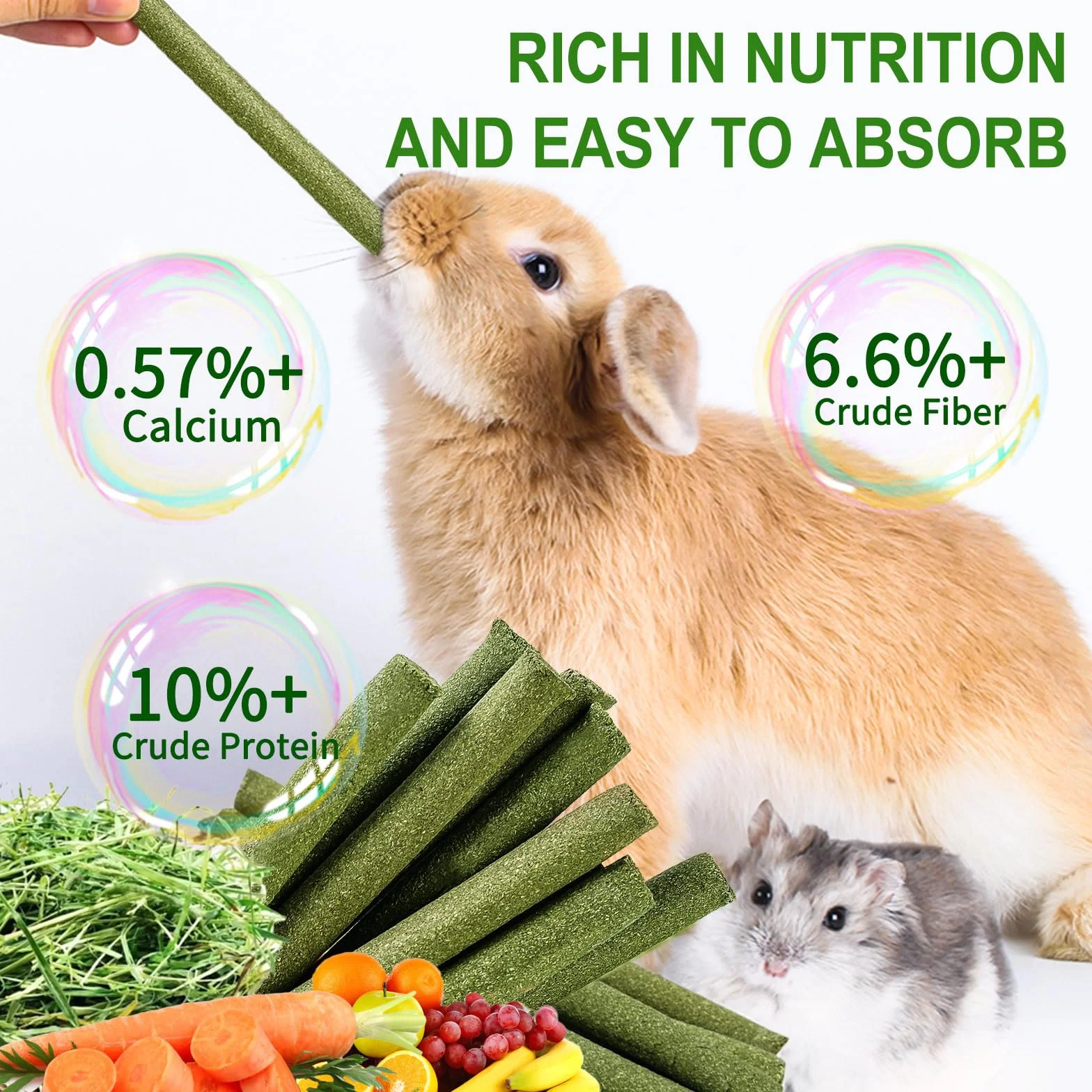 30PCS Golosinas de Conejo Timothy Hay Sticks,Heno Timothy Natural para Conejo,Conejillos de Indias,Conejito,Chinchilla,Hámsters,Juguetes Masticables de Conejos Mano Comida para Conejos (30pcs)