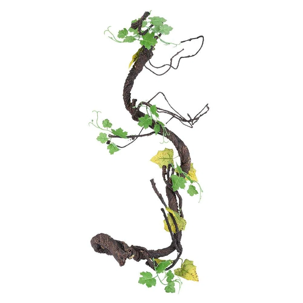 Reptiles Artificiales Vine Flexible Bend-A-Branch Jungle Vines Escalador Selva Forest Bend Rama Pet Terrario Jaula Hábitat Decoración(L)