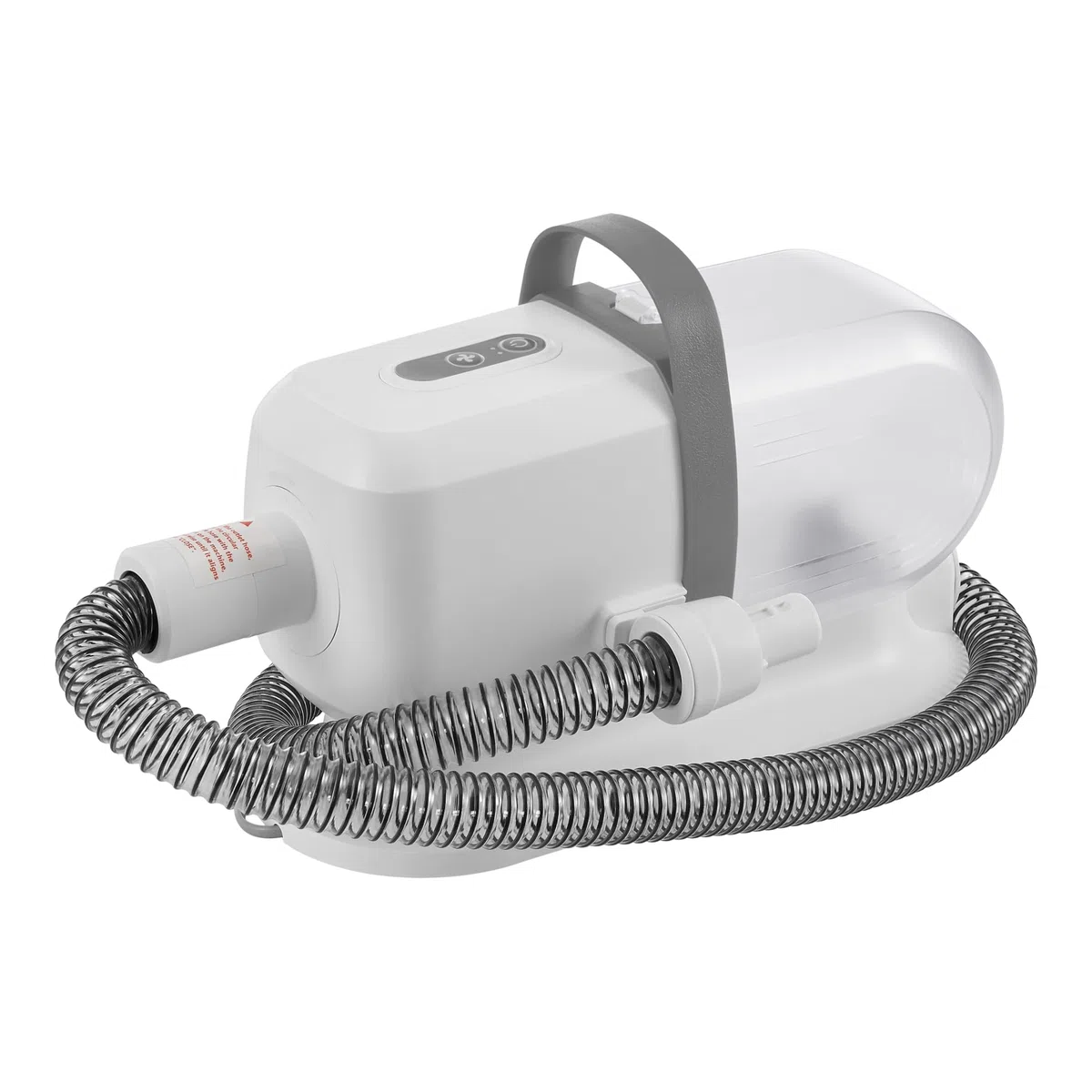 in.tec Maquinilla Eléctrica con Aspiradora de Pelo Amesbury 5 en 1 para Perros y Gatos Cepillo Aspirador Eléctrica para Mascotas Plástico Metal 22,5 x 33 x 13,8 cm - Blanco/Gris
