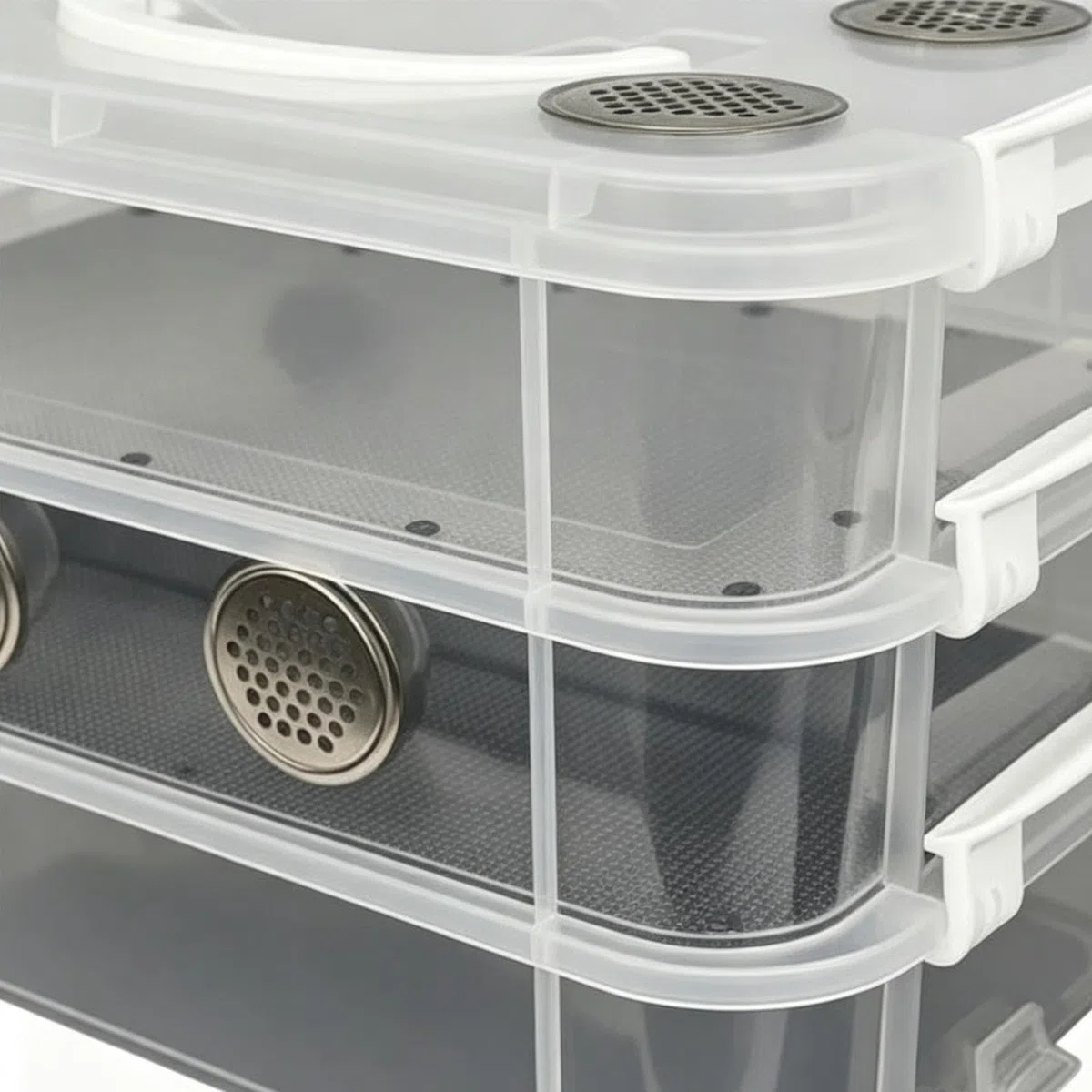 Worm Farm - Caja de cría transparente resistente al olor, contenedor de filtrado de residuos de gusanos de seda, para reptiles, animales, hogar, aula, educación, escuela