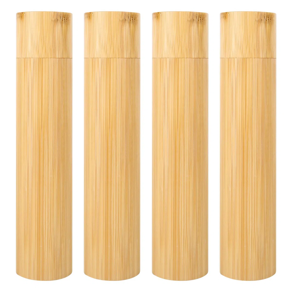 Urna de dispersión de bambú ecológico, tubo de dispersión biodegradable para cenizas, urna de cremación para adultos, urnas biodegradables ecológicas para cenizas humanas y mascotas (juego de 4)