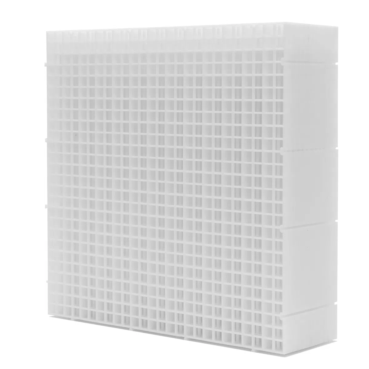 LINLAN 12 Piezas 30x30cm/11.8x11.8in Separador para Acuario, Bandeja Inferior de Filtro, Tablero de Rejilla para Filtración DIY y Protección del Fondo en Aquascaping (Blanco-Sin Accesorios)