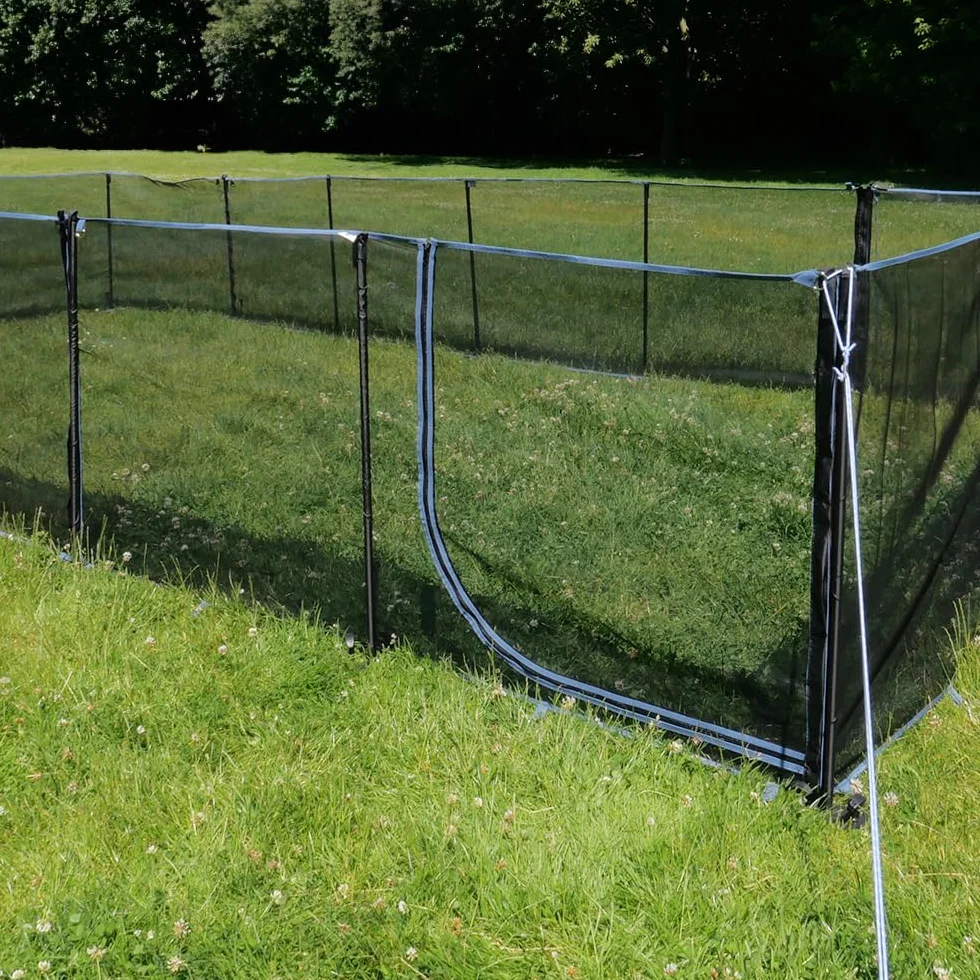 your GEAR Larino Door - Elemento de puerta, 2 m de ancho, valla para perros móvil, área de juego al aire libre - Camping y jardín, ampliable sin límites