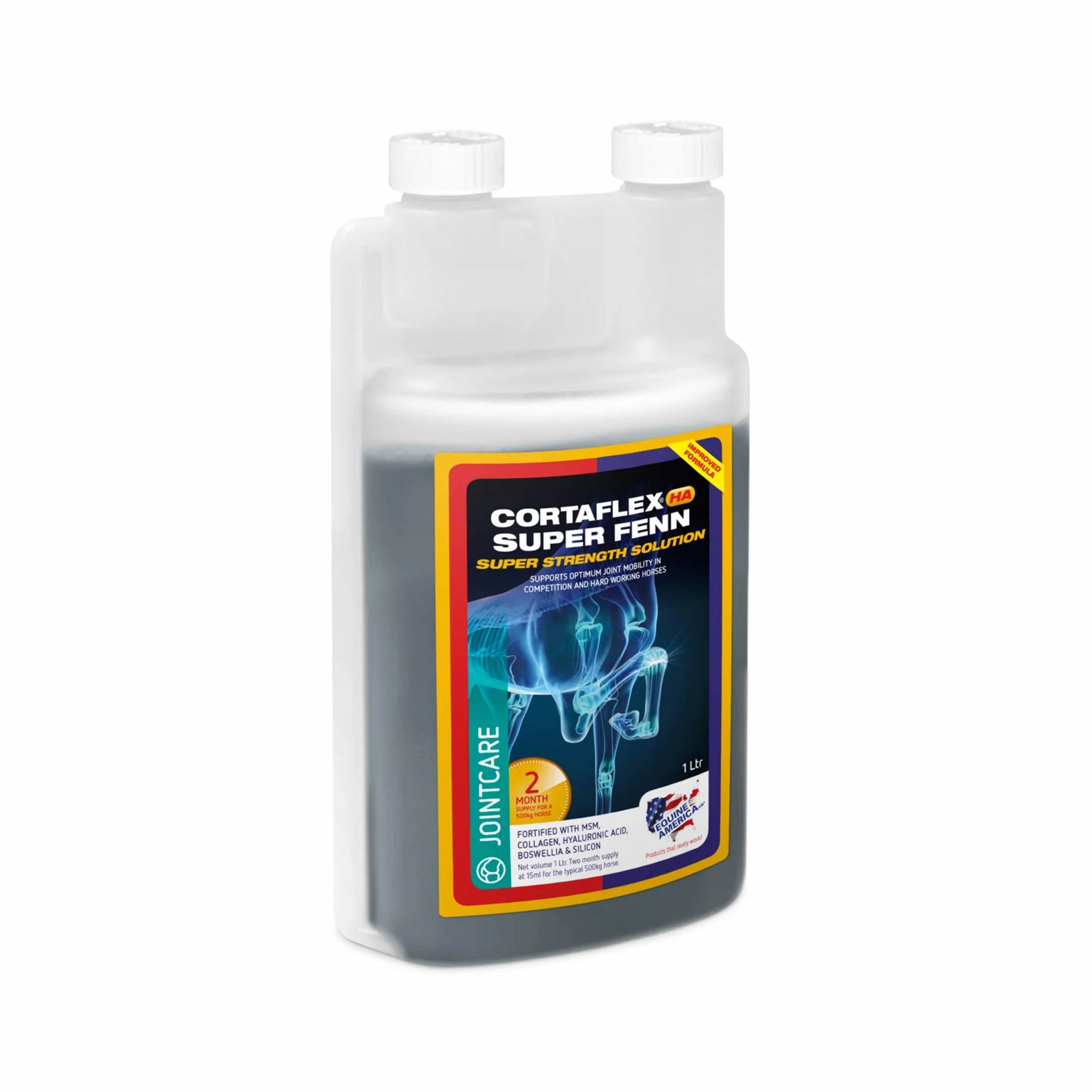 Cortaflex Suplemento alimenticio para Caballos solución Equine America Super Fenn 1 l