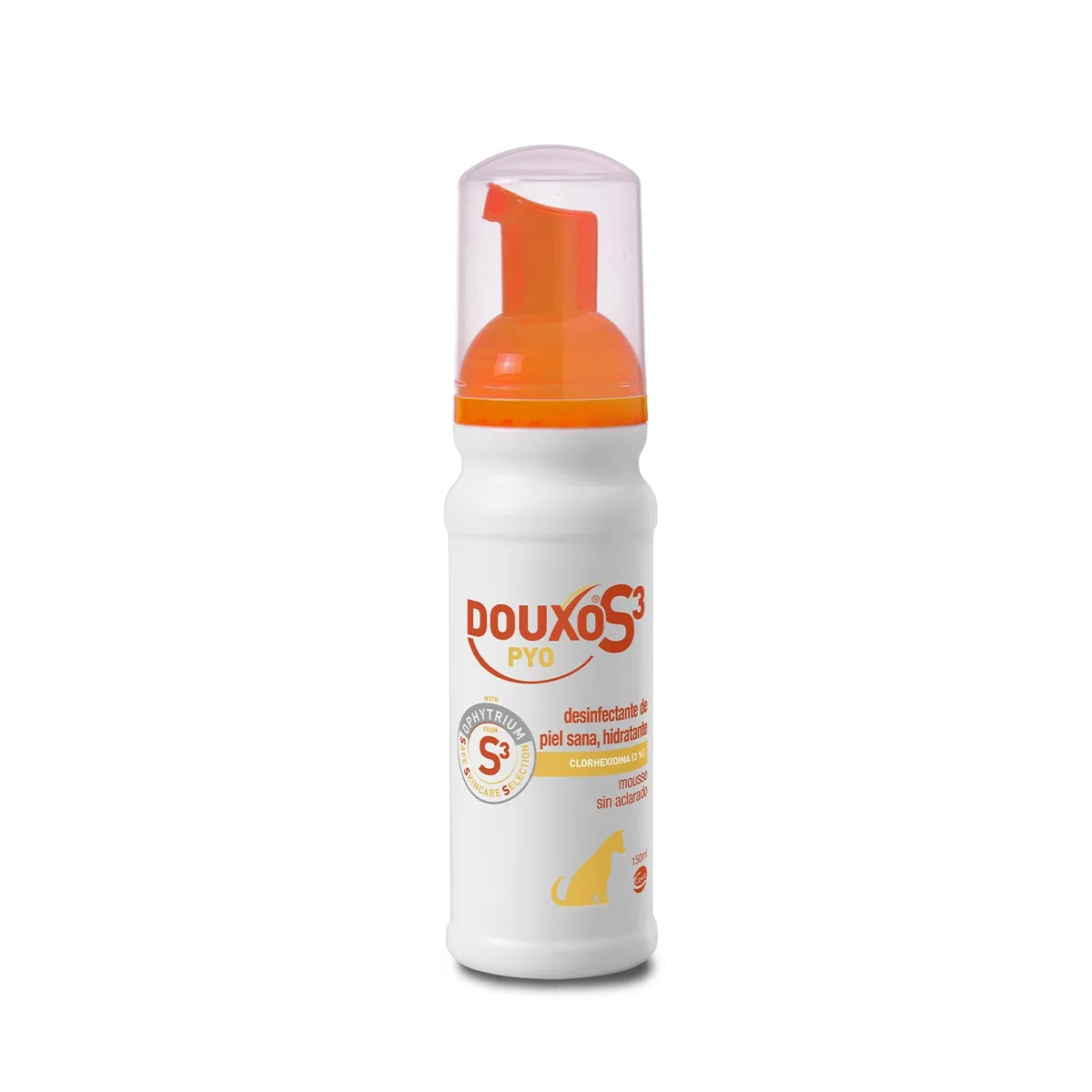DOUXO S3 Pyo Mousse para Perros - Higiene - Desinfectante de piel sana - Hidratante - 150ml