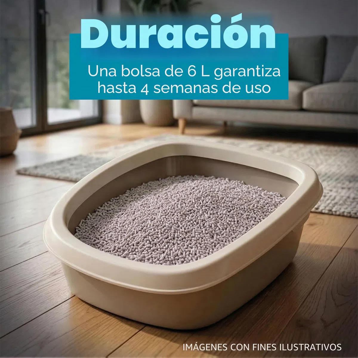 Aqpet Friends CattyGreen Arena para Gatos de Soja Natural de Origen Vegetal, sin Fragancia de carbón Activo