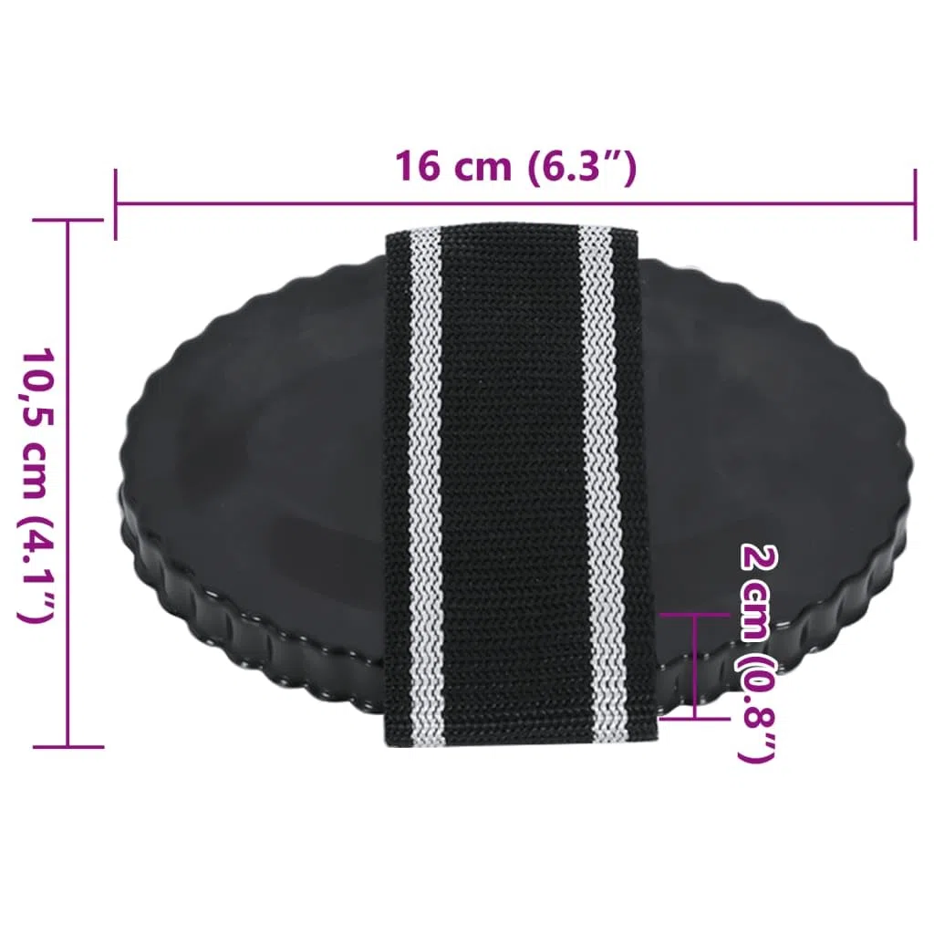 vidaXL Rascadera almohaza 3 Unidades Acero Negro, rasqueta, almohaza, Peine de Curry, rasquetas, almohazas, peines de Curry, Peine para Caballo