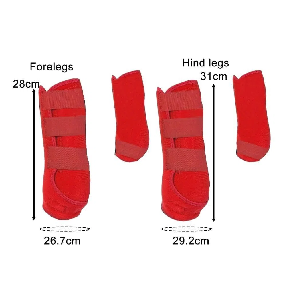 4 Protectores de Piernas para Caballos, Amortiguadores, Protectores de Tendones, Neopreno, para, Accesorios Ecuestres.