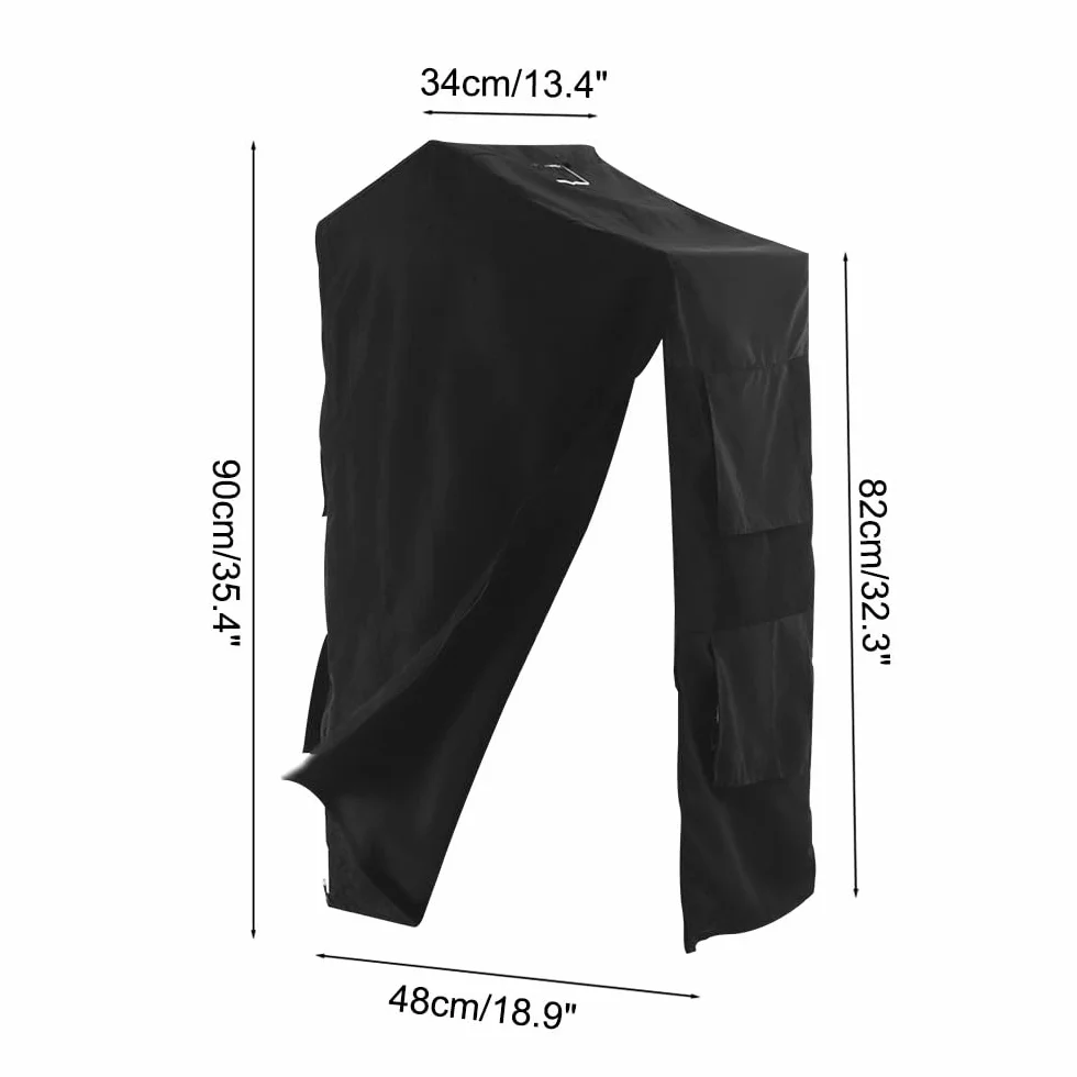 DONGKER Funda para jaula de pájaros, impermeable, protección solar para pájaros, funda opaca transpirable con cremallera y cierre autoadhesivo para pájaros, loros, periquitos, guacamayos, tortolitos