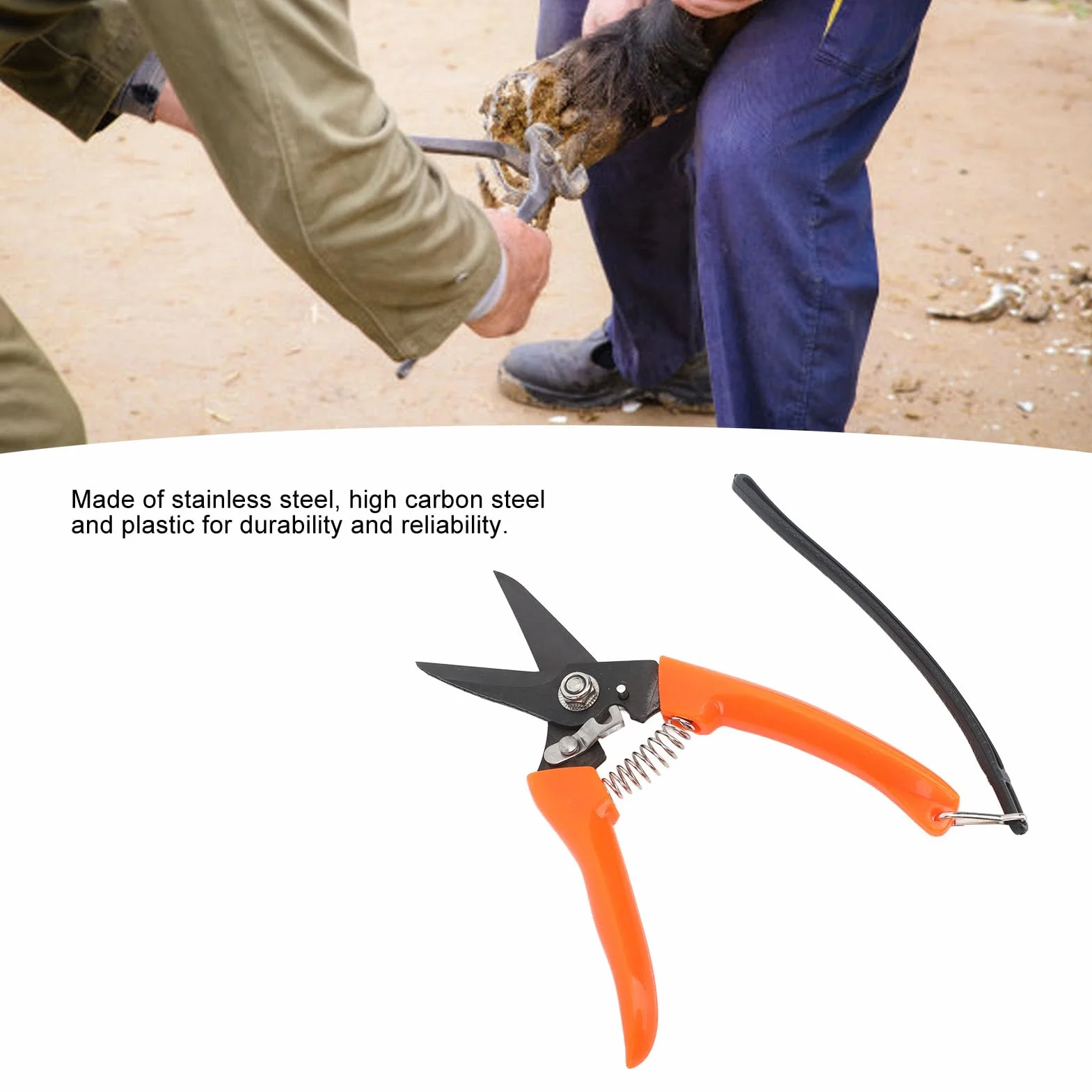 Tijeras para Pezuñas de Oveja Clavos Adornan las Pezuñas de Oveja Tijeras Cuchillo para Recortar Pezuñas Expertos Recortadores de Pezuñas de Alpaca Suministros para el Cuidado