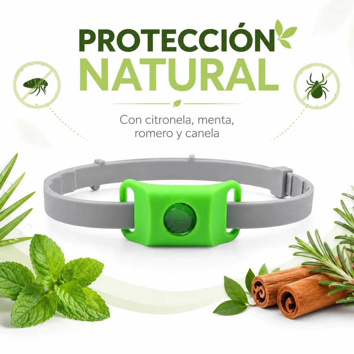 Aquality Collar Antiparasitario Gatos Perros con Cápsulas Reemplazables Difusor Natural Ajustable Resistente Al Agua para Paseos Exterior (Rojo)