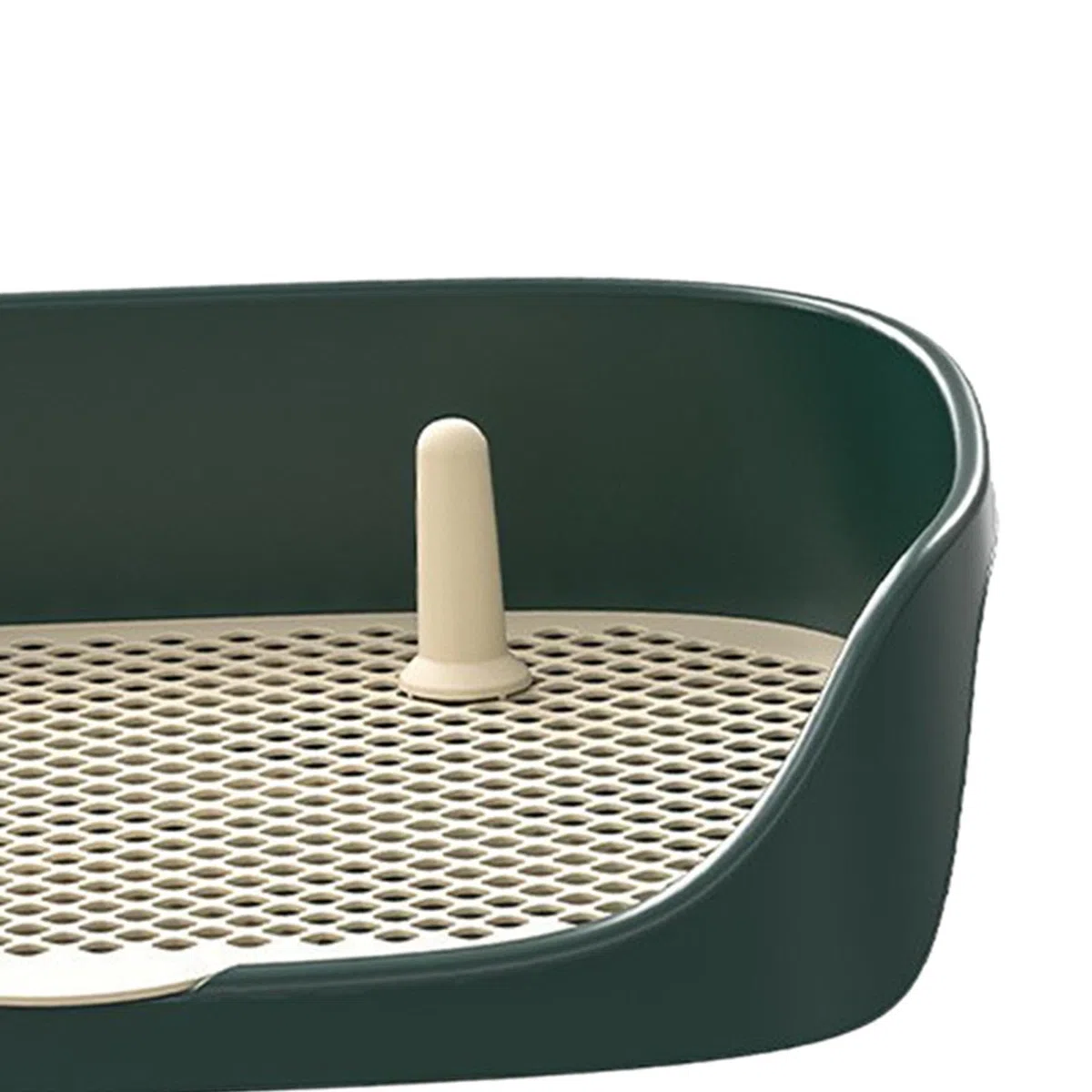 Bandeja de Entrenamiento para Orinal para Cachorros, Inodoro para Perros, Mantiene Las Patas Secas Y Los Pisos Limpios, Caja de Arena, Rincón de Entre, Verde l