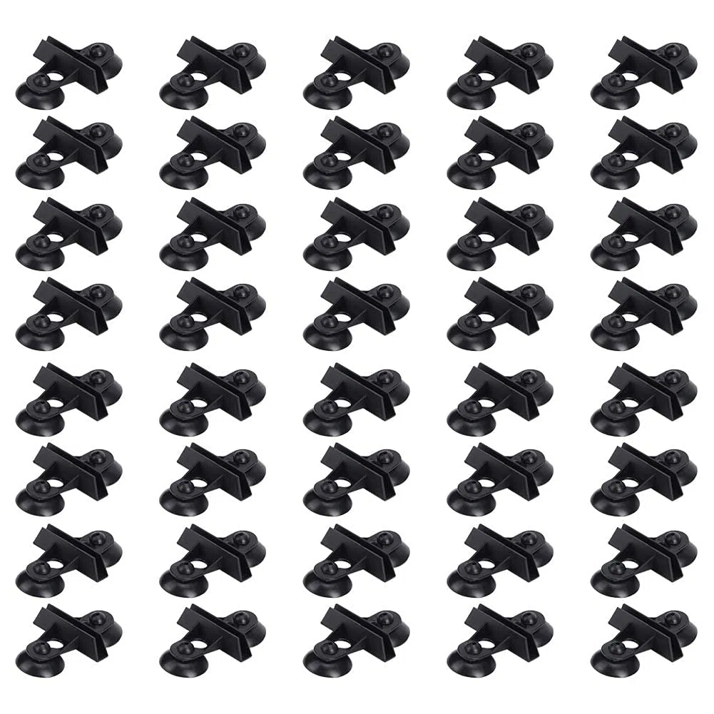 Bandeja Separadora para Acuario, Clip De Separación De Acuario con Ventosa De 40 Piezas, para Acuario(Black)
