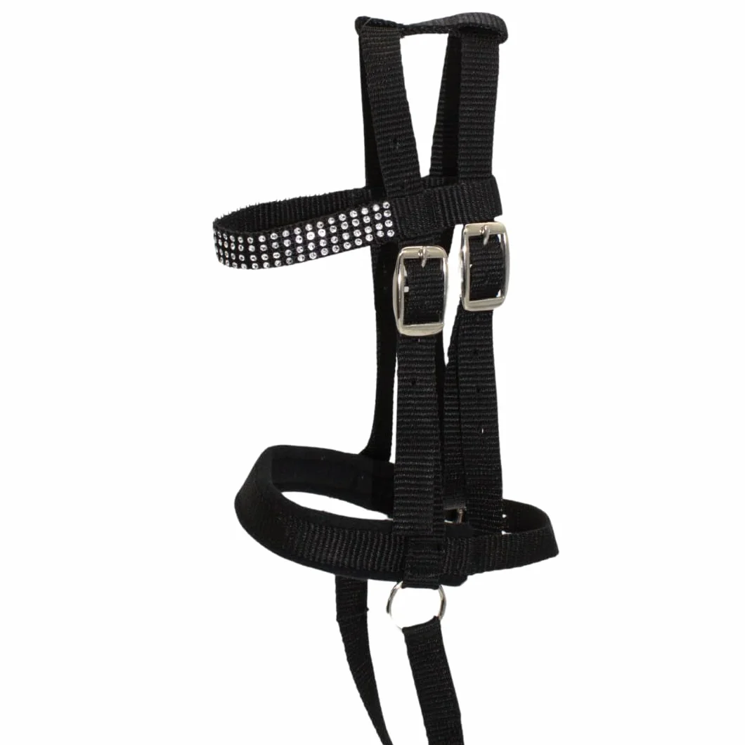 PFIFF 103126 Lotty - Brida para Caballos de Madera y de Juego, Color Negro