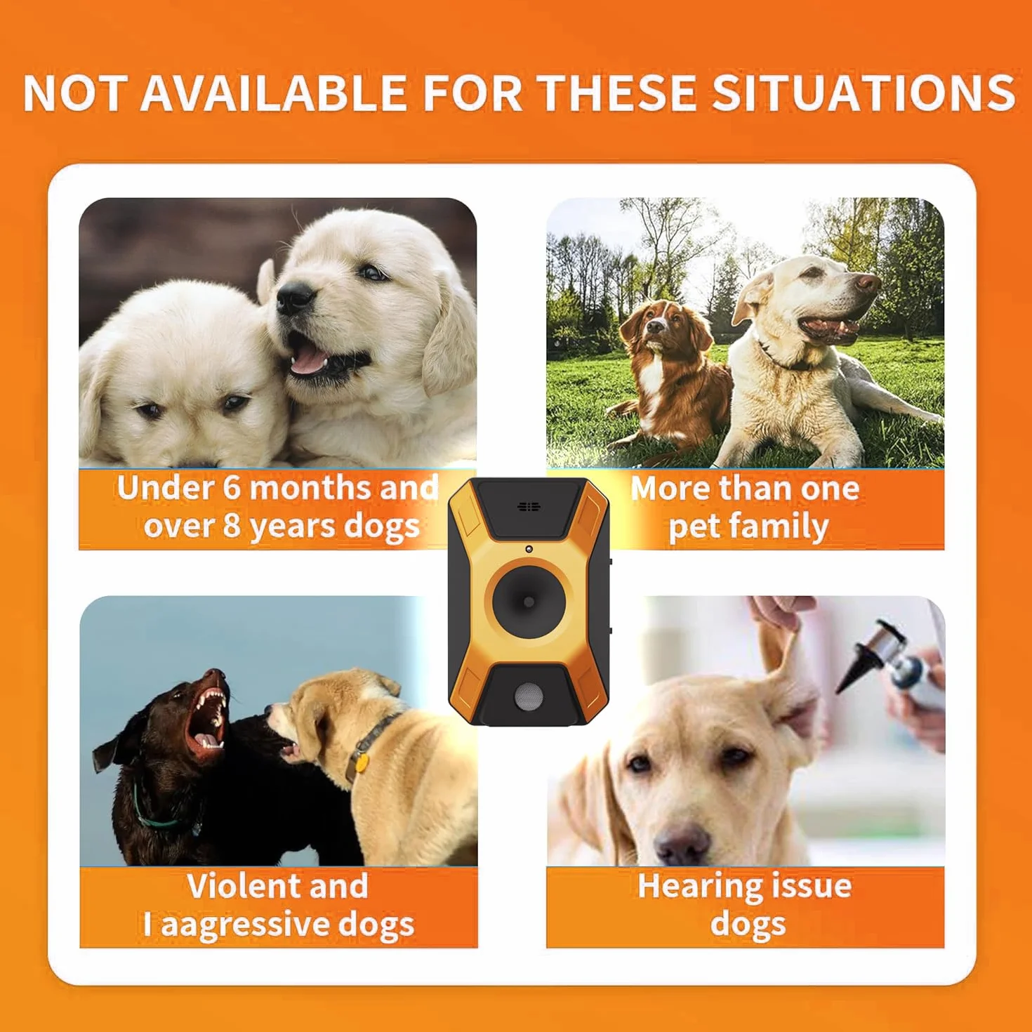 Mejorar antiladridos para perros, antiladridos, antiladridos antiladridos para perros, dispositivo automático antiladridos para perros con 3 modos electroestimulador muscular