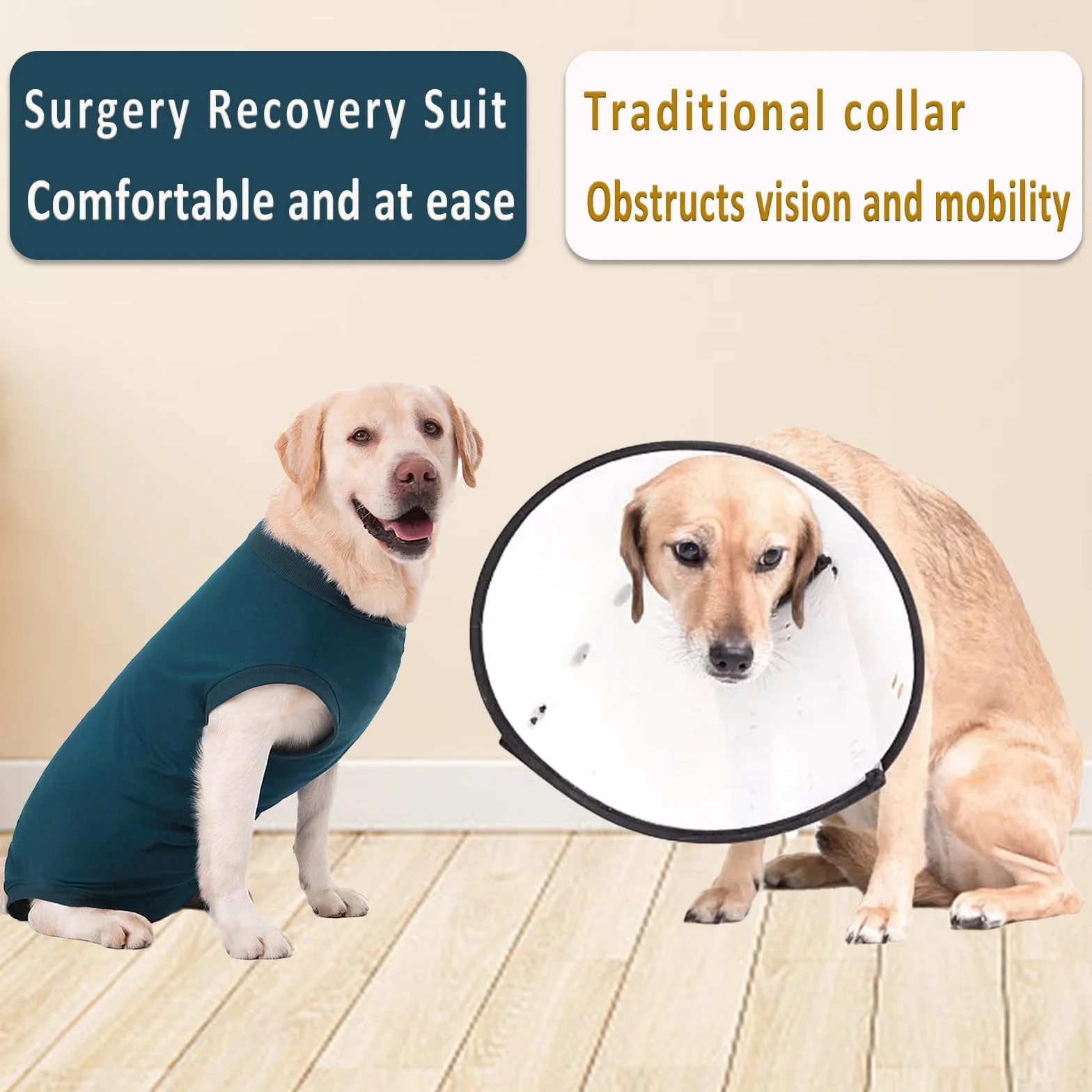 Traje de recuperación de cirugía para perros Camisa médica para mascotas Traje de recuperación para perros para después de la cirugía Traje quirúrgico para perros femeninos y masculinos Colla