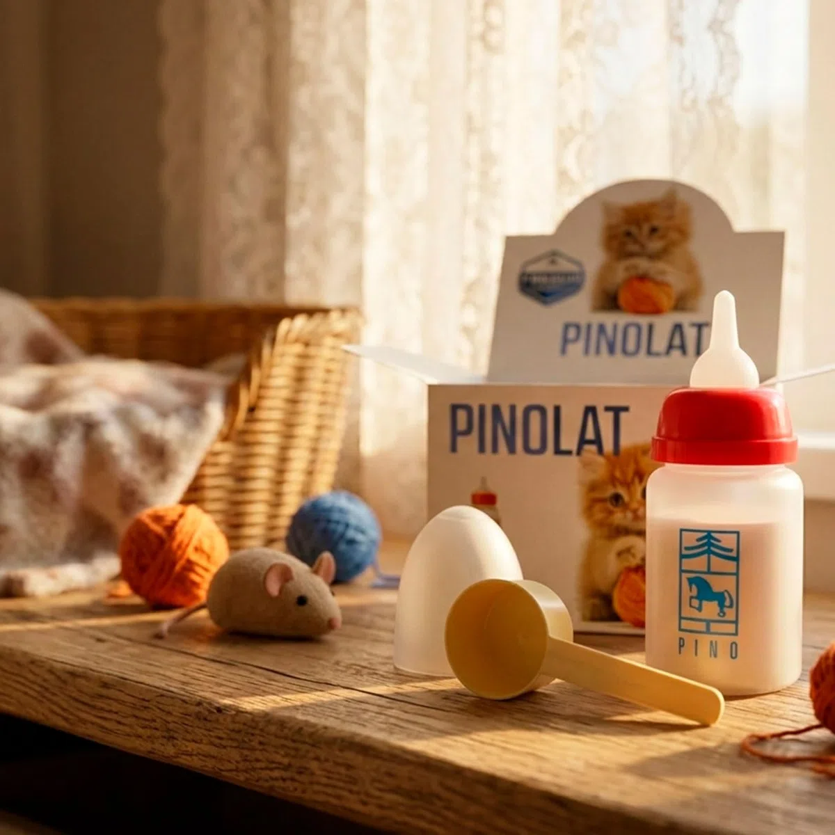 Laboratorios Pino Pinolat Felis Calostro Leche Maternizada para Cachorros de Gato con 2% Calostro – Lactancia Alternativa o Suplementaria – 30 Sobres Monodosis de 10 g