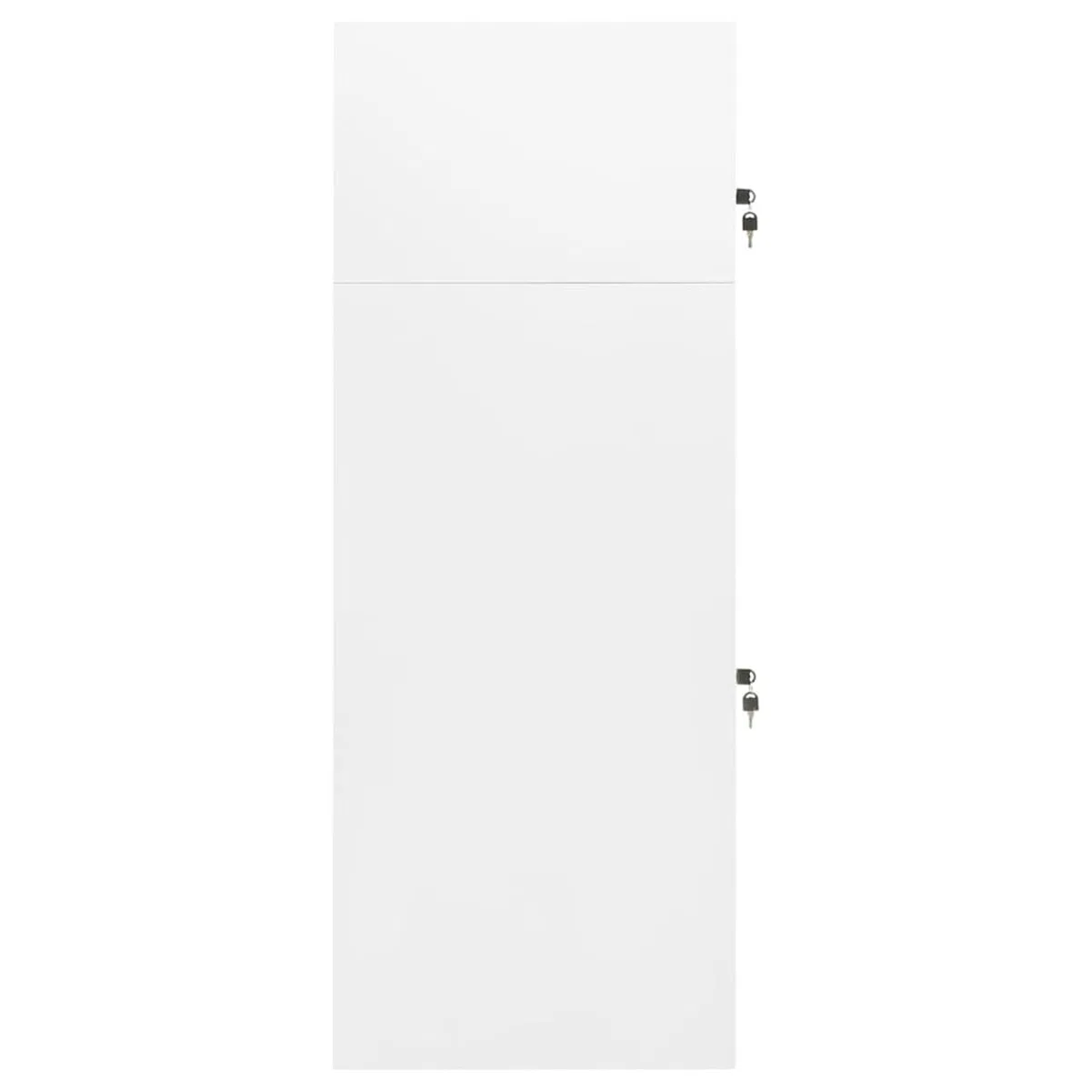 Homgoday Armario para montar a caballo de acero, color blanco, 53 x 53 x 140 cm, con puertas con cerradura y soporte para sillín, modelo 339599