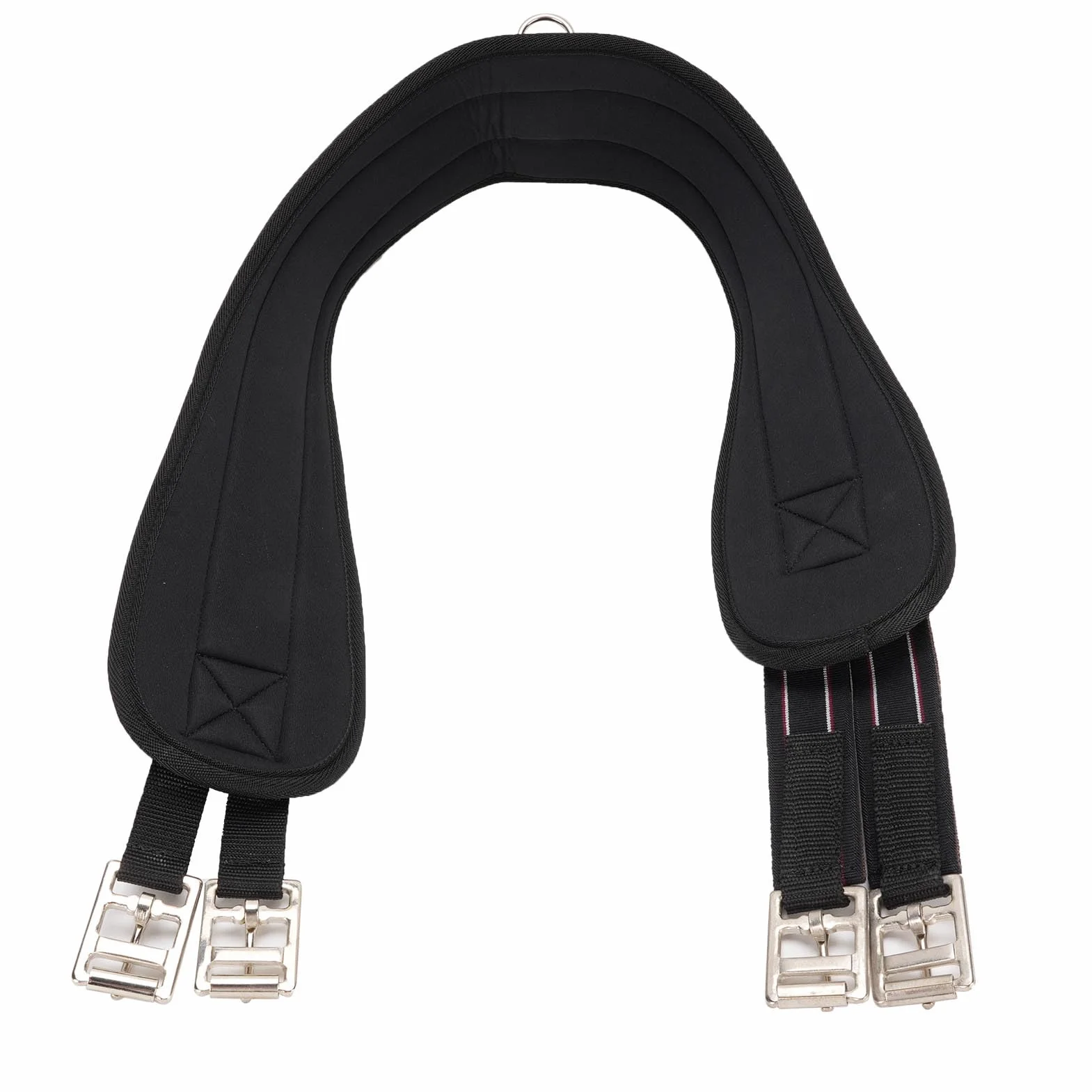 CHICIRIS Cincha Ecuestre, Cincha para Silla de Montar de Caballo sin Rozaduras con Bandas Elásticas de Alta Resistencia y Hebilla de Rodillo, para una Conducción Cómoda, Material de Cuero (115CM)