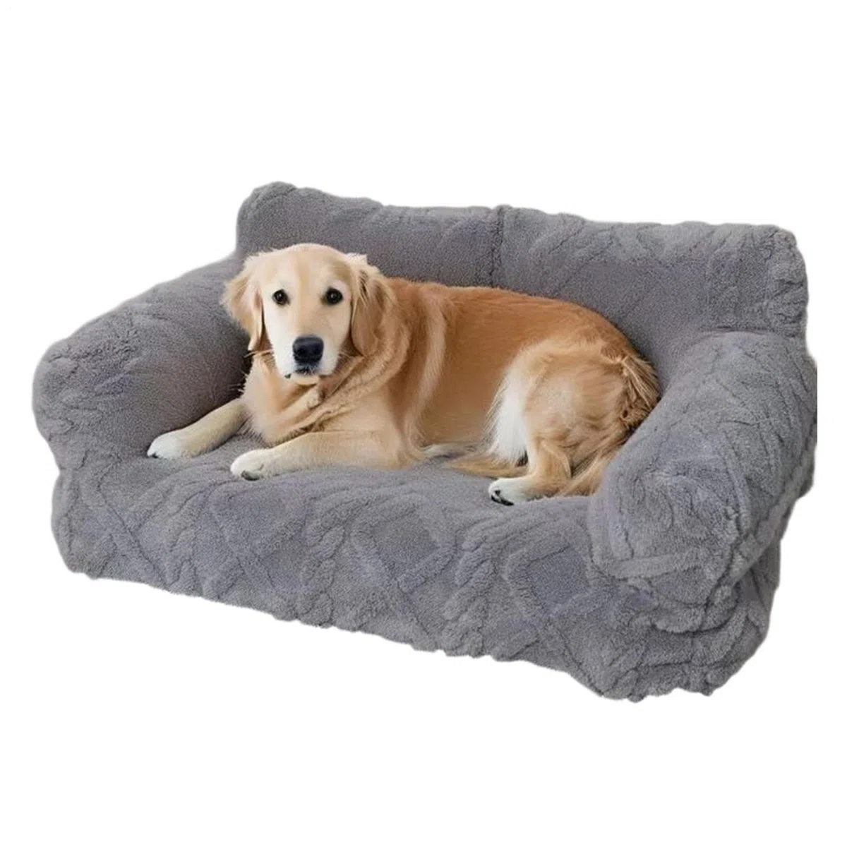 Sofá para Mascotas | Tapizado de Felpa Suave, Desmontable y Elástico - Cama Tipo Sofá para Perros y Gatos - para Razas Pequeñas, Medianas y Grandes, Uso en Interior, Hogar,