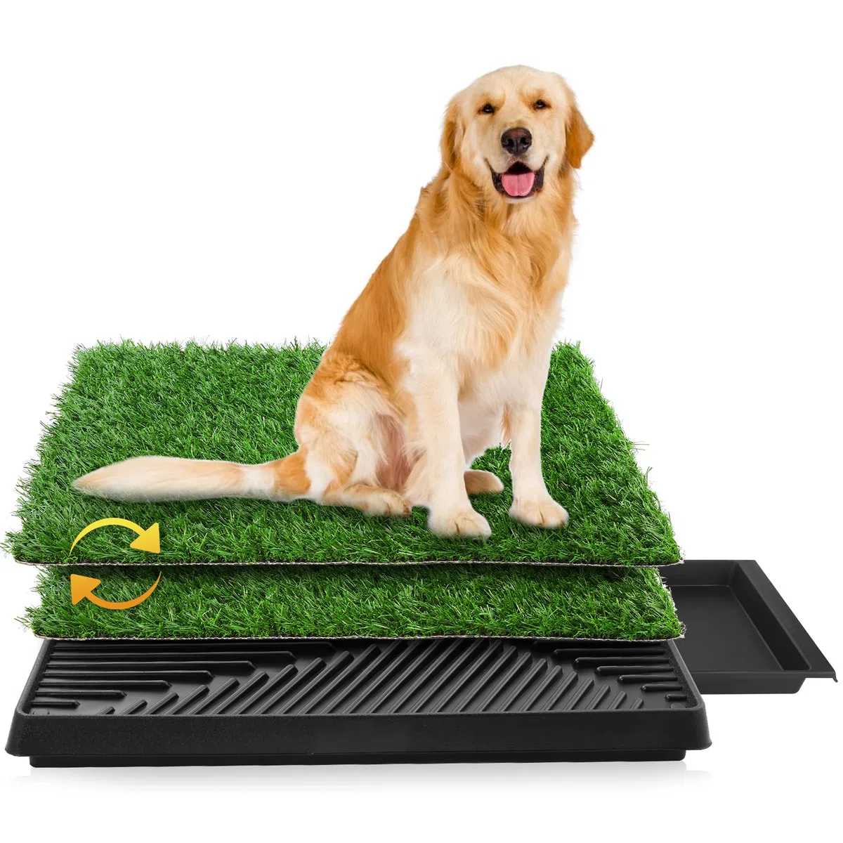 Sailnovo Inodoro para Perros Ttoilet Ideal para Cachorros y Perros Mayores, Uso Interior y Exterior Tamaño: 63 x 50 x 7 cm 01
