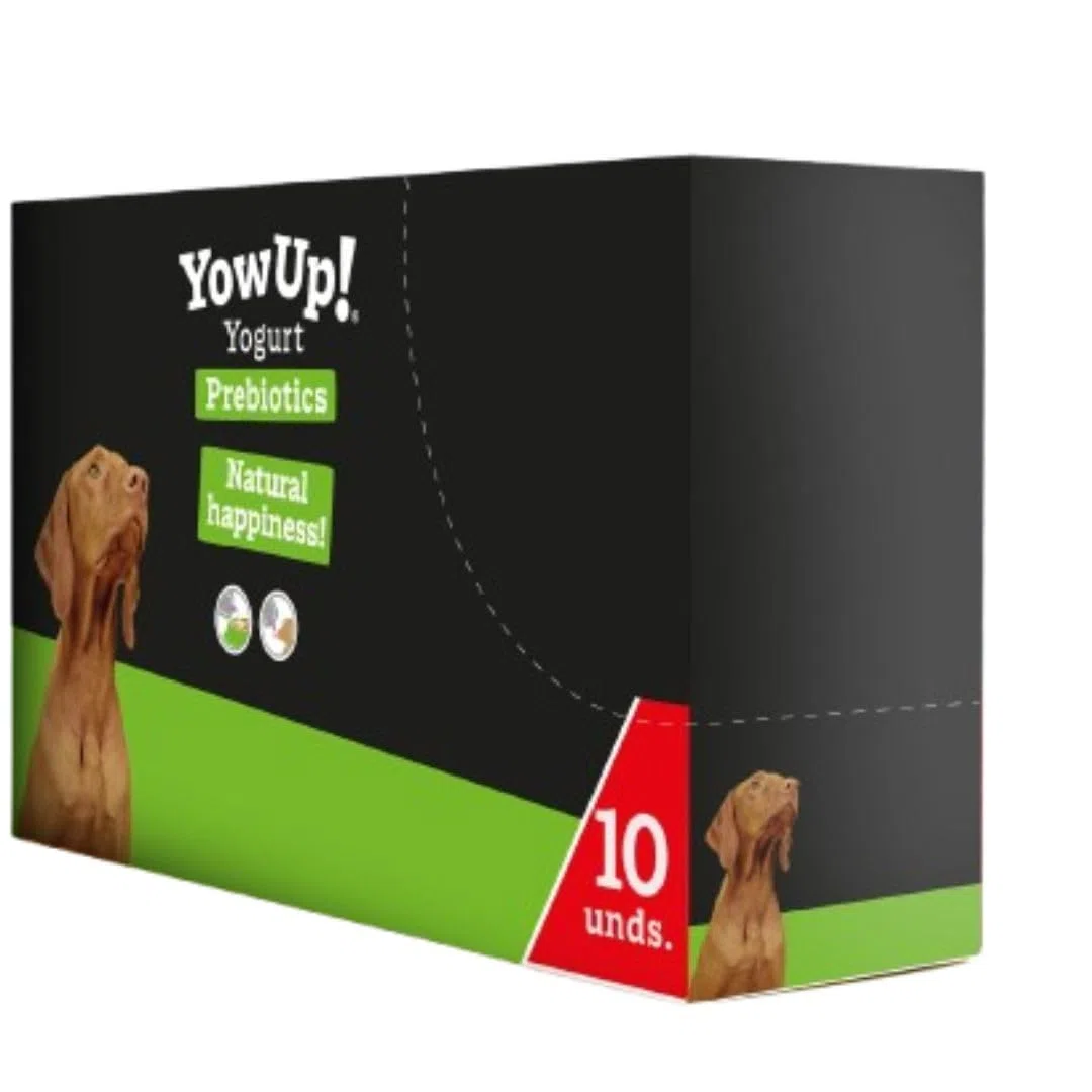 Perro - Yogur YowUp! Natural para Perros sin añadidos Fuente de Proteinas Sin Lactosa | Snack de Yogurt | ANIMALUJOS (Caja 10 Unidades)