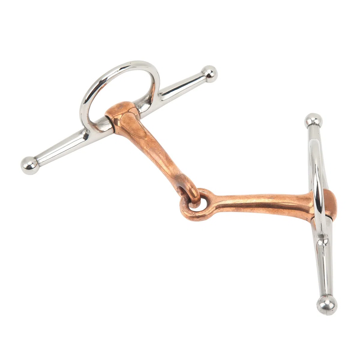 Akozon Broca de Filete de Anillo de Acero sin Filete de Mejilla Completa para Caballo, Accesorios para Caballos Al Aire Libre, 125mm