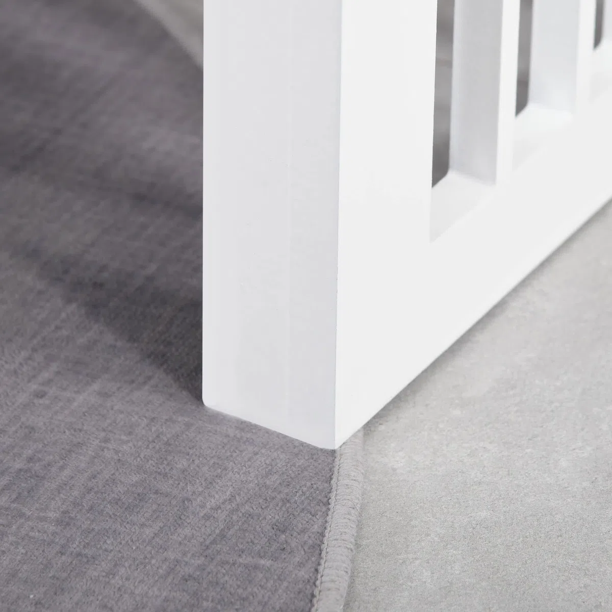 PawHut Comedero Elevado para Perros con Soporte y 2 Cuencos Extraíbles de Acero Inoxidable Alimentador para Mascotas Alimento y Agua 44x24x15 cm Blanco