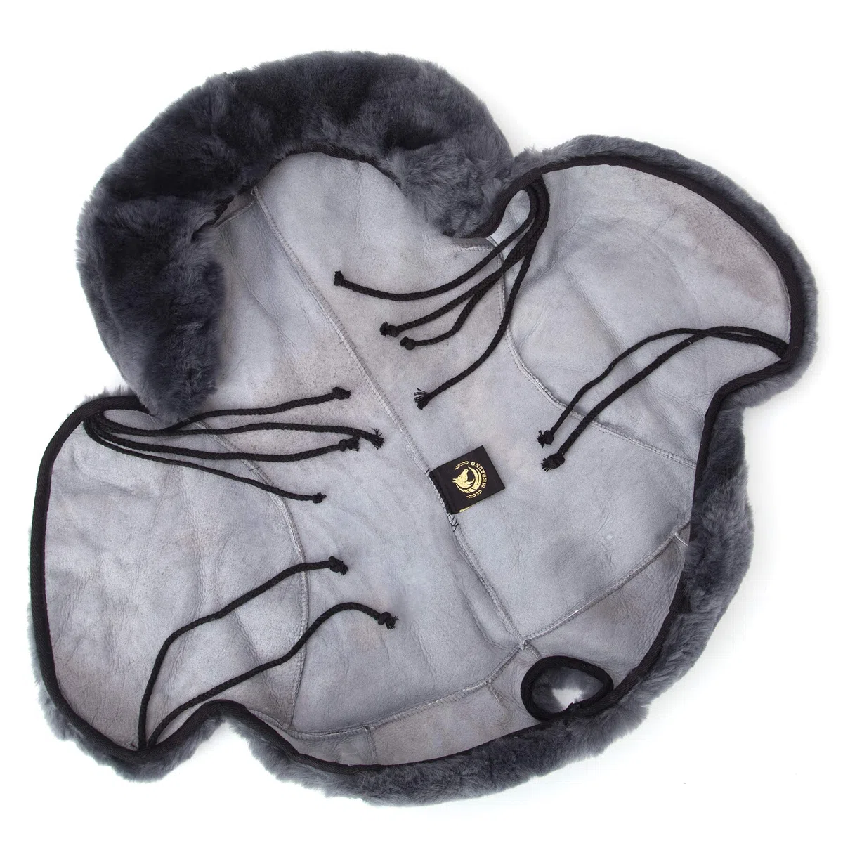 Western Merino Sheepskin Saddle Seat Cover - Funda para asiento de sillín, piel de cordero, color gris