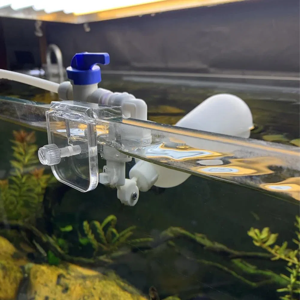 Joyzan Válvula Flotador Acuario Pequeño, Controlador Agua Llenado Automático Ajustable Accesorio para Relleno Sin Pecera Automática Plástico Añadir Accesorios No Eléctrico Sistema Peces Cambiador