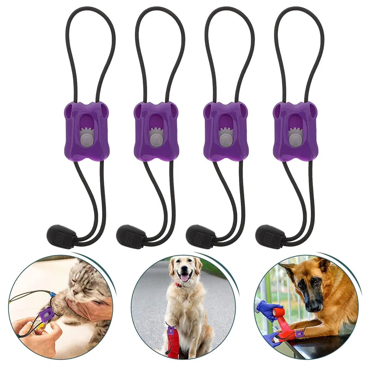 5 vendas elásticas de liberación lenta y rápida para mascotas, torniquetes de control hemostático para perros, gatos, animales