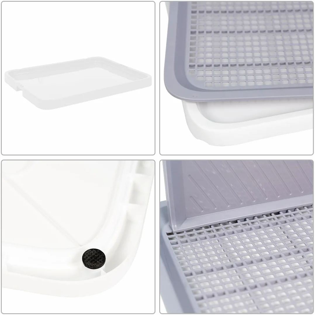Inodoro para perros, apartamento, bandeja para perros, portátil, a prueba de salpicaduras, inodoro para perros pequeños (XL)