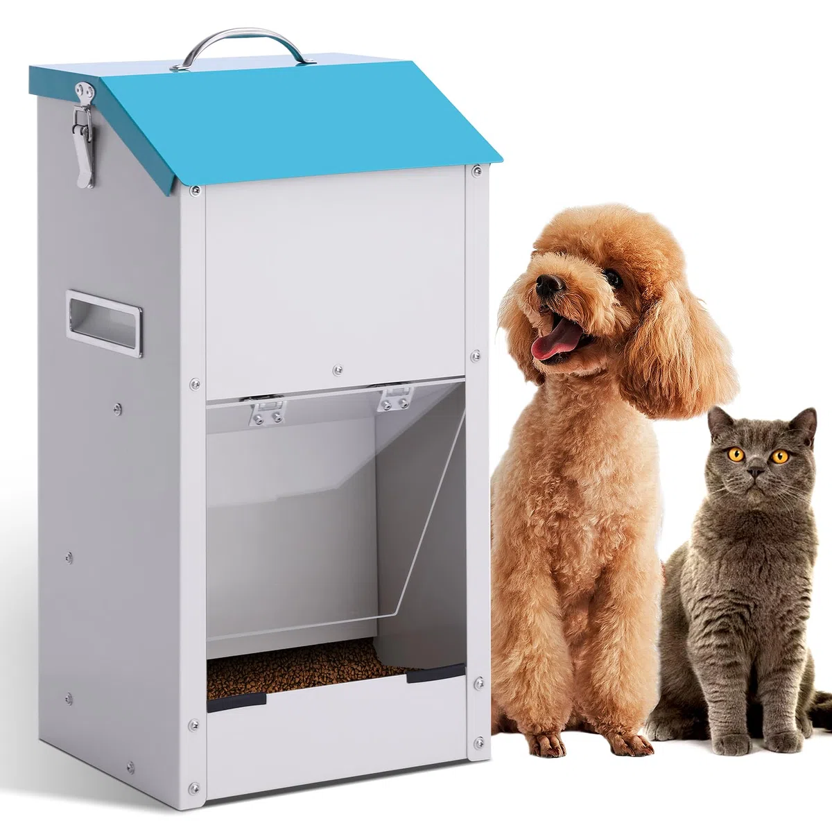 Futterautomat para Hunde y Katzen Automático y Outdoor