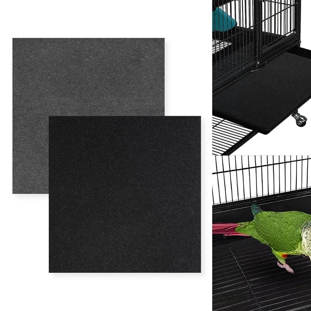 Paquete de 30 forros desechables para jaulas de pájaros de 20 x 8 pulgadas, almohadillas precortadas, alfombrilla de fieltro gruesa para loro, periquito, conure, hámster, conejo, cobaya