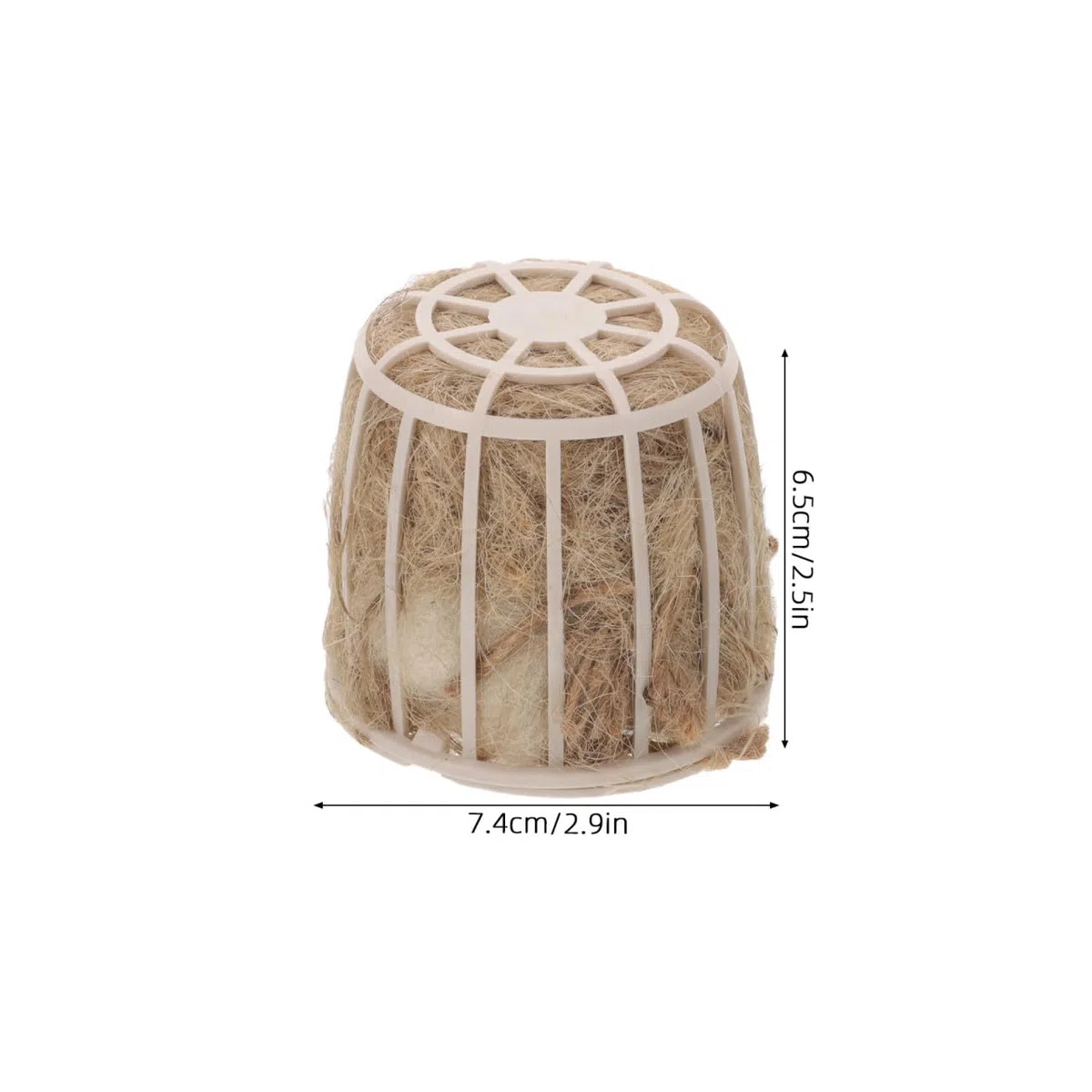 Milisten Juego de 3 Piezas de Material para Nidos de Pájaros de Jute Beige Textura Agradable y Amplia Compatibilidad Adecuado para Anidación de Aves en Jardín