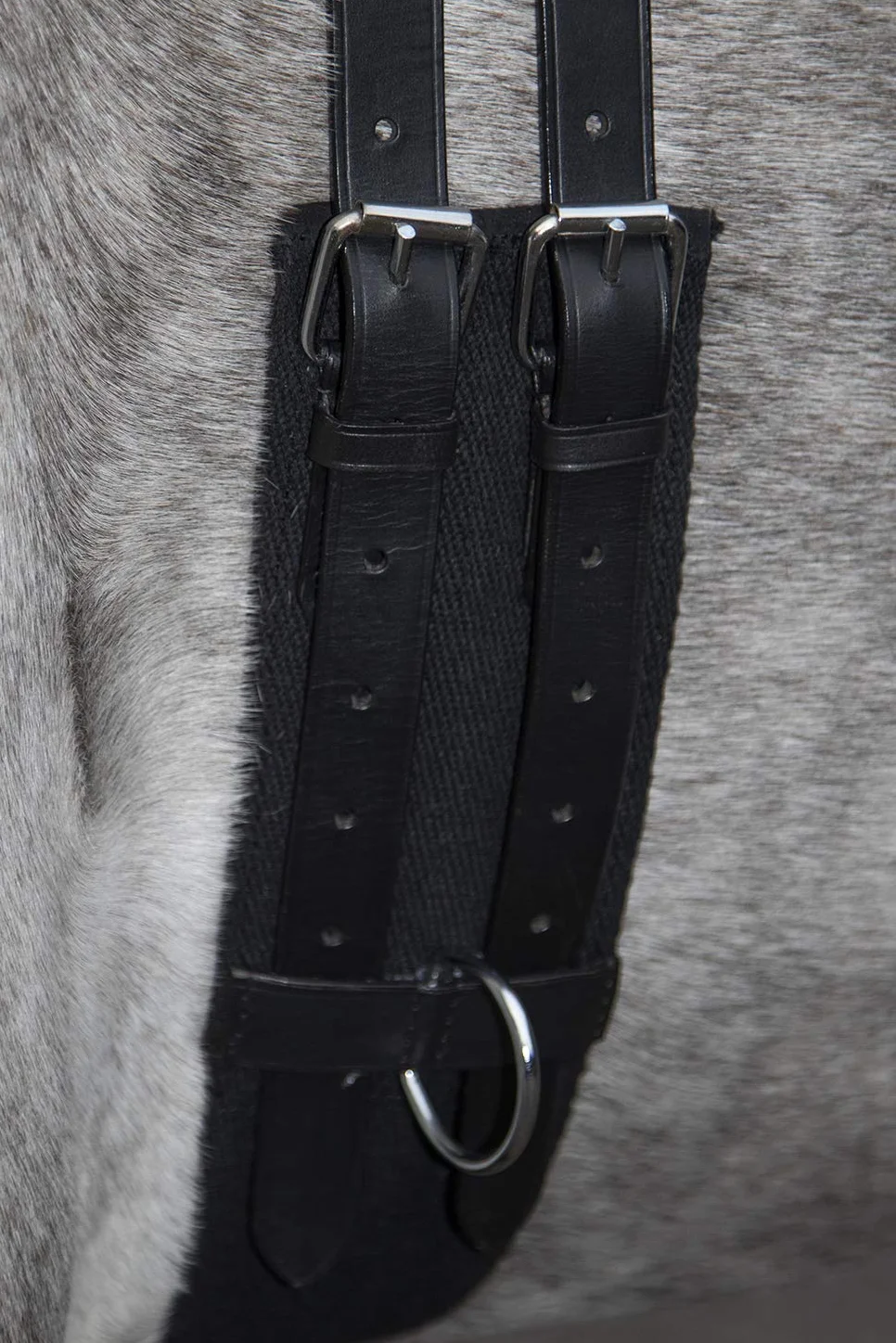 HKM Canvas Cinchuelo con mango Negro Pony
