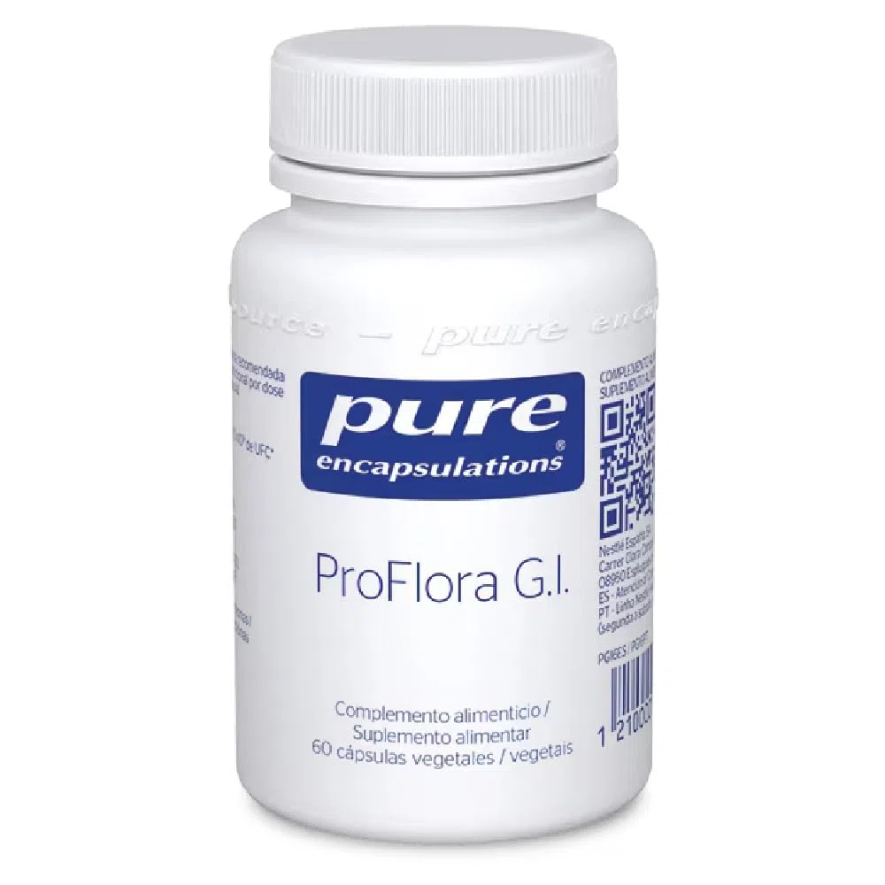 PURE ENCAPSULATIONS Pro Flora G.I., Mezcla de Probióticos, Ayuda al Sistema digestivo, 60 Cápsulas Vegetales