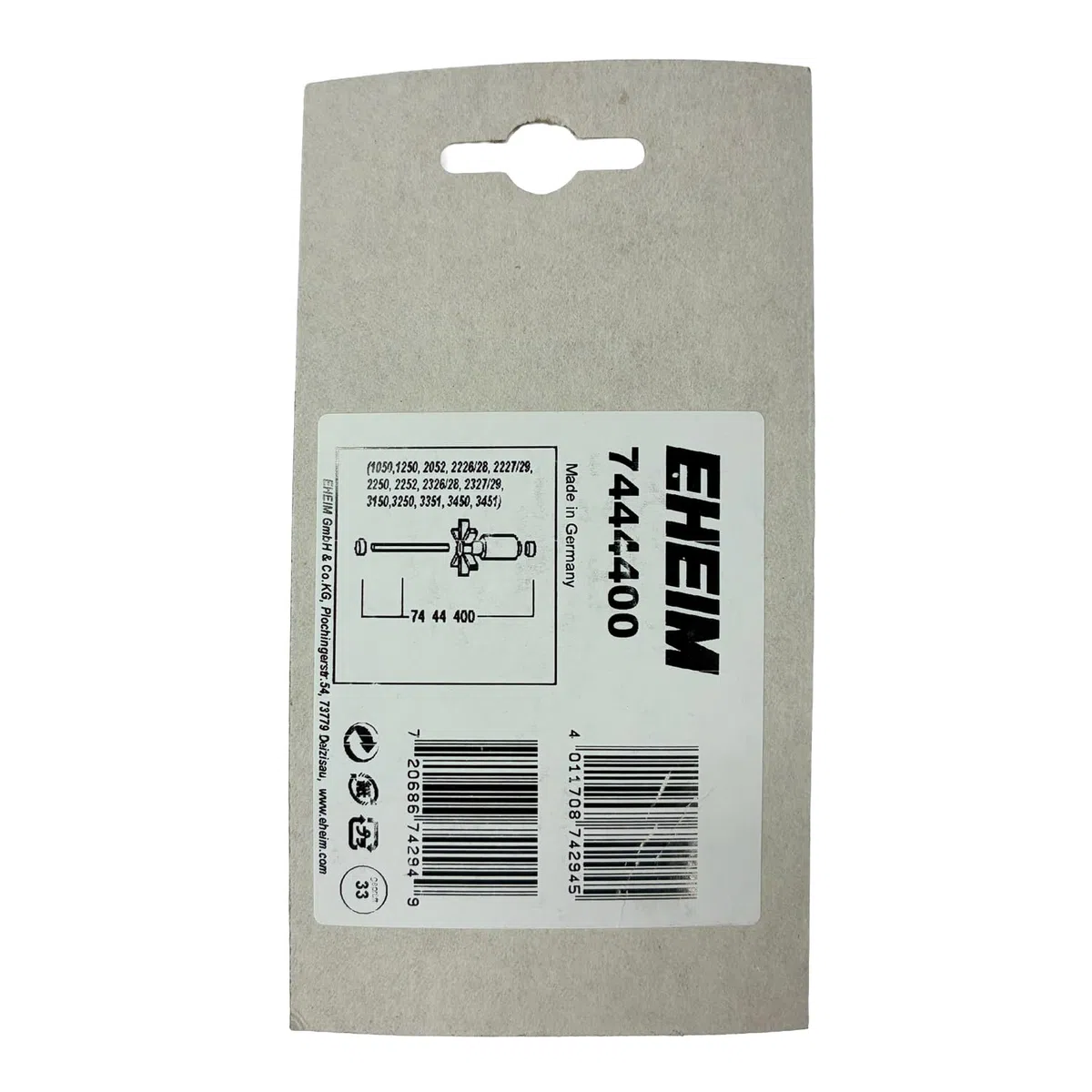 EHEIM 7444400 Eje y Casquillos