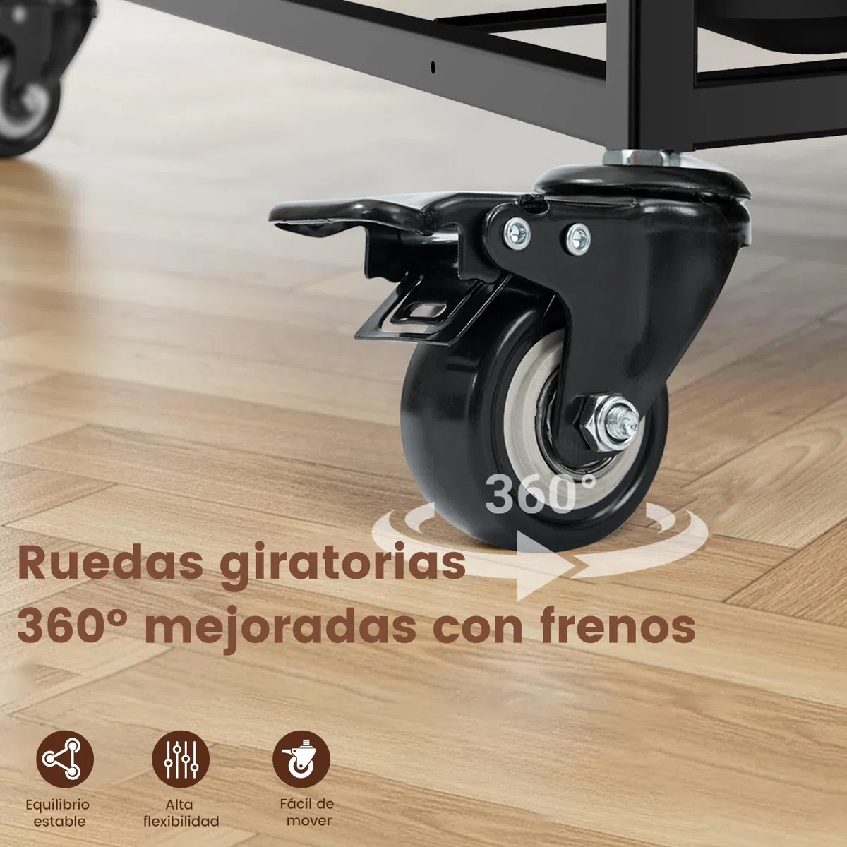 Gardner Pet Jaula para Perro Talla L-82.3x51.5x56cm para Perros Medianos, Diseño a Prueba de Escape con Bandeja, 3 Puertas Desmontables y Ruedas Bloqueables, Jaula Plegable de Metal para Perros-Negro