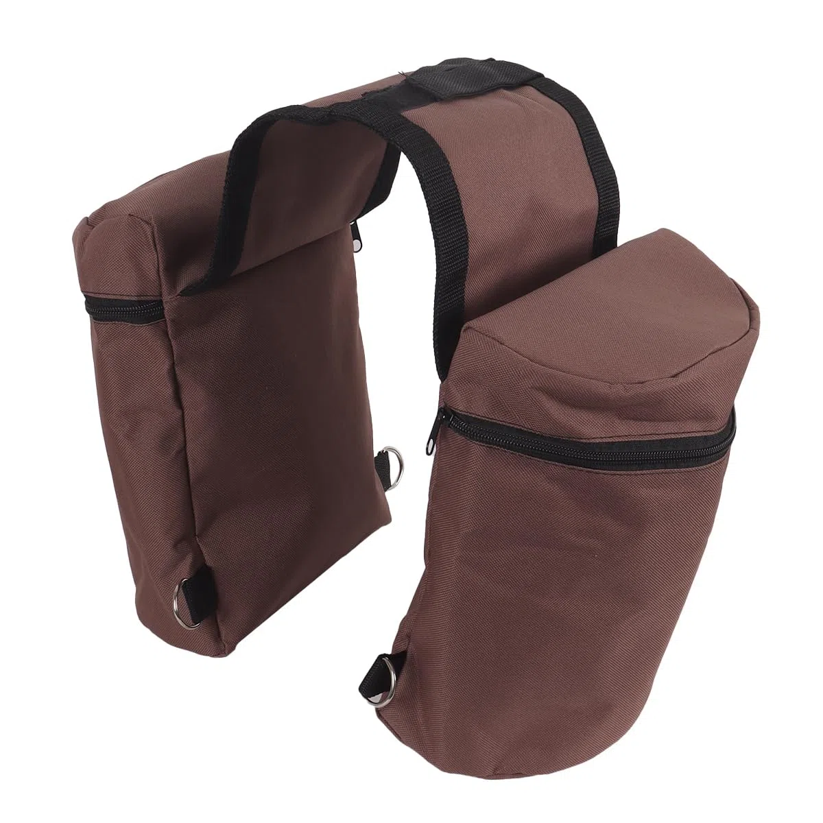 Bolsa de silla de montar para botella de agua, portátil y versátil, estilo Knaufhorn, ideal para rutas a caballo. Bolsa de silla de montar con forma de cuerno para café.