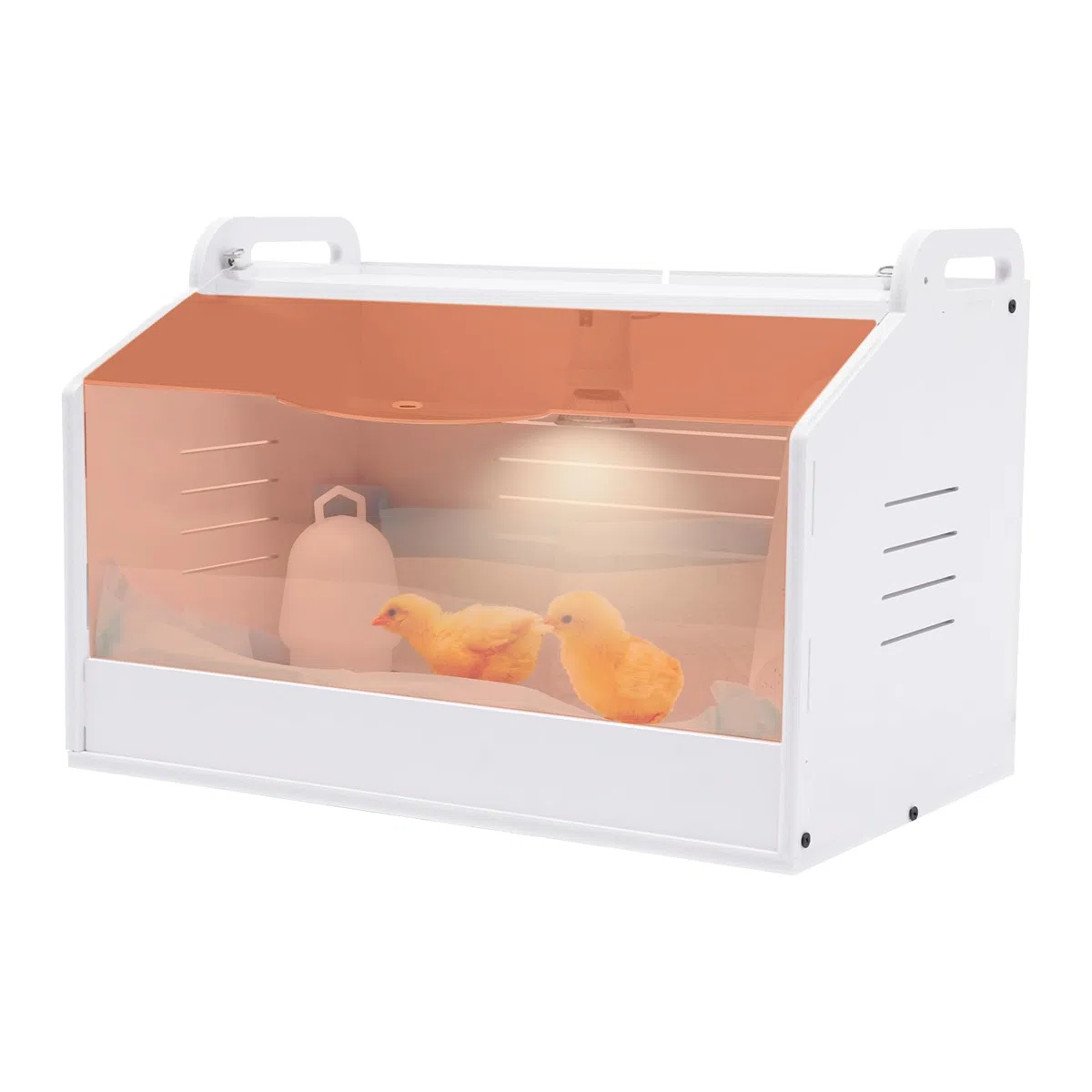 Incubadora Pollitos Caja de cría Calor Lámpara Calentador Ajustable para Incubación Hogar Cría Reptiles Aves de corral Inicio Placa calefactora 15W