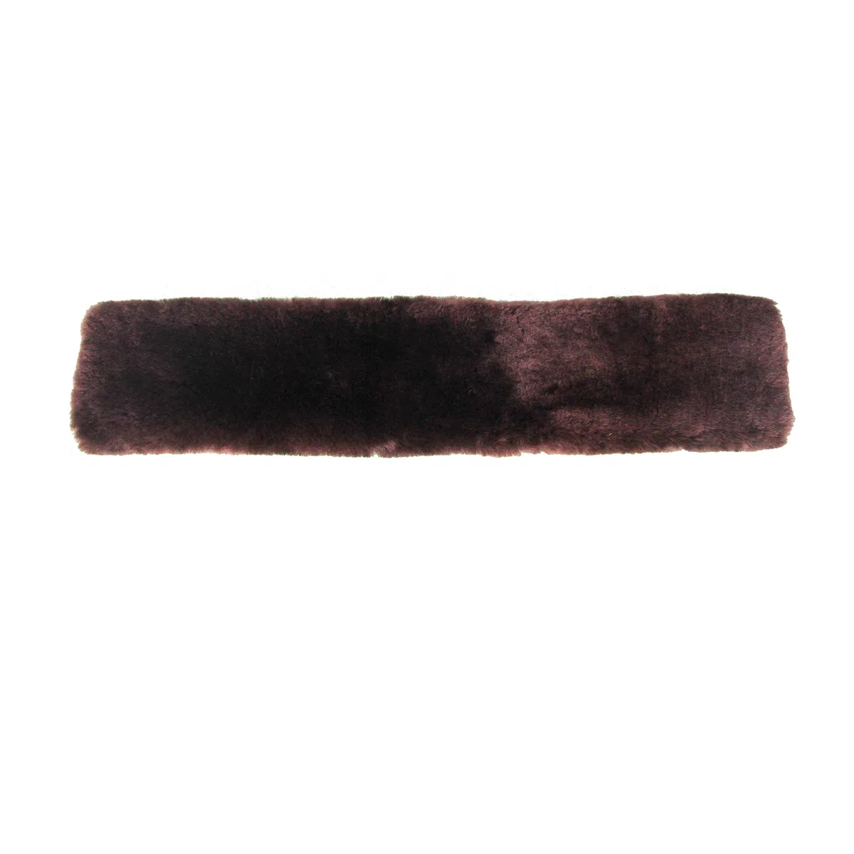 Protector de Nariz de Cordero para la Nariz, Tubo de Piel de Cordero, para Brida Halter, Tocado de Piel de Oveja Genuina, Negro, marrón, Naturaleza, 2 tamaños (28 o 32 cm), marrón