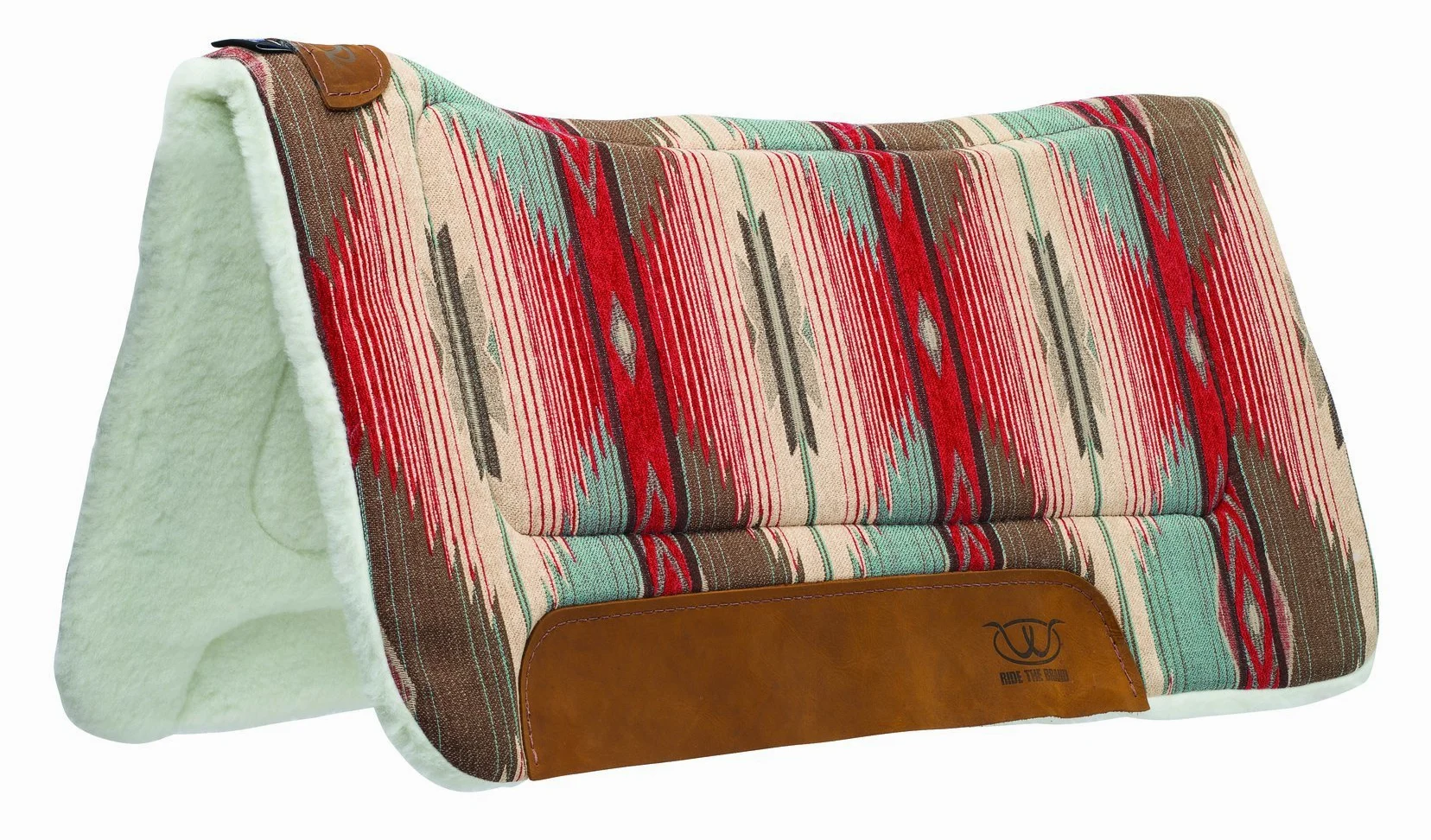 Weaver Leather - Sillín Contorneado Multiusos de 30 x 30 Pulgadas con Inserto de Fieltro y Parte Inferior de Lana de Merino