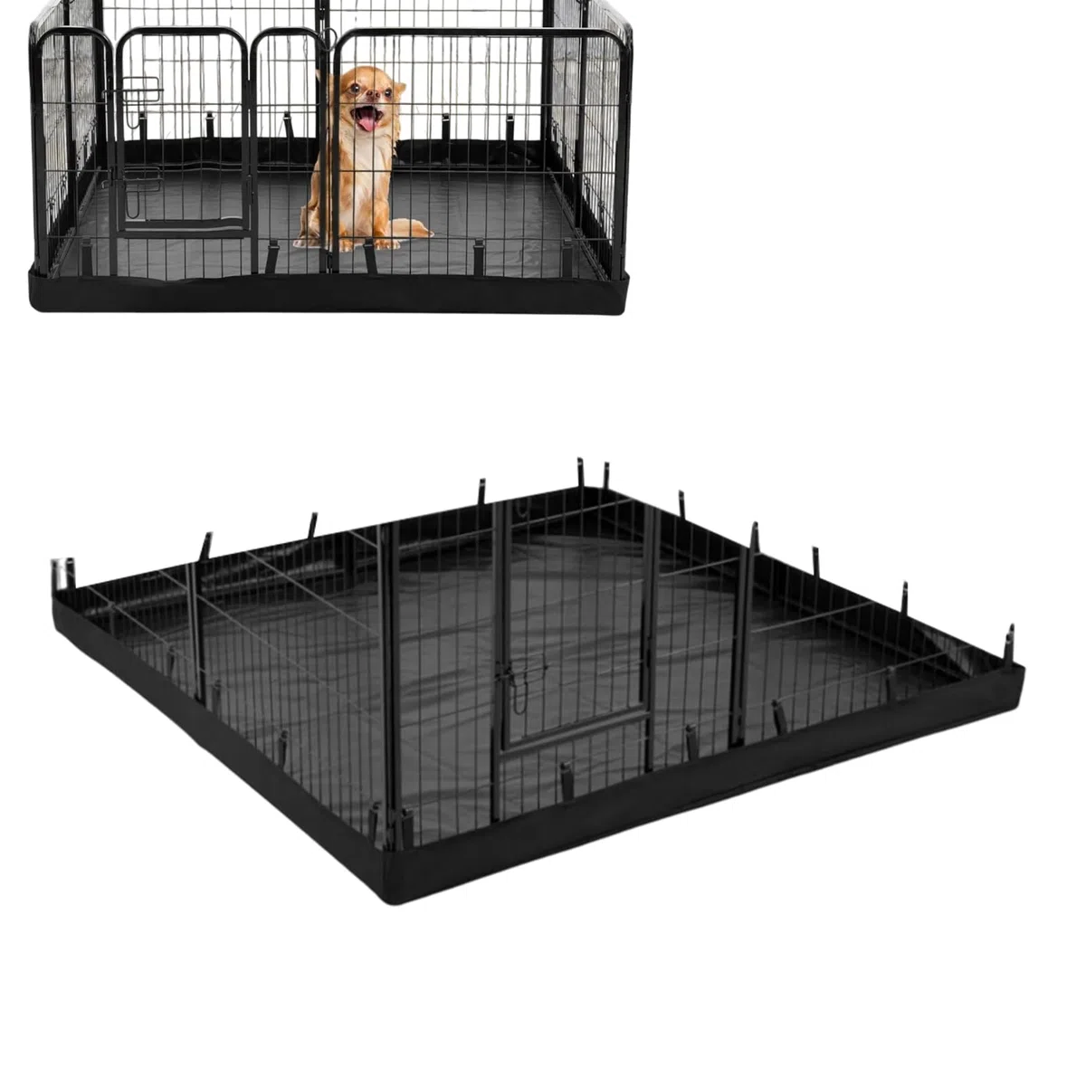 Alfombrilla de juegos para cachorros, alfombrilla para perros | Valla para mascotas - Tela Oxford lavable para cachorros Perros Pee Pad impermeable Whelping - Alfombrilla de entrenamiento para