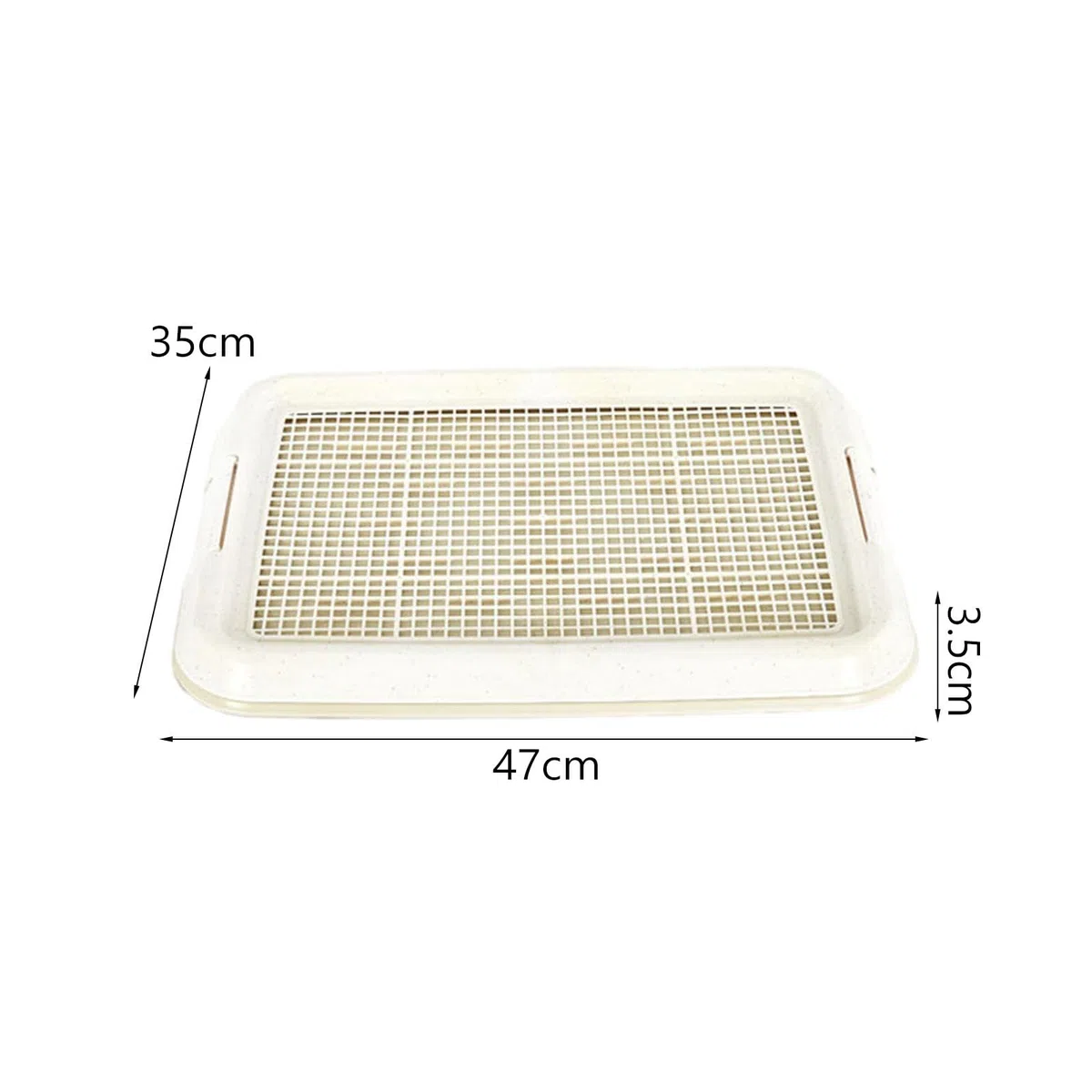 rockible Orinal para Perros, Caja de Arena para Perros, Soporte para Almohadilla para Orinar para Cachorros, Bandeja para Orinal de Malla para Cachorros