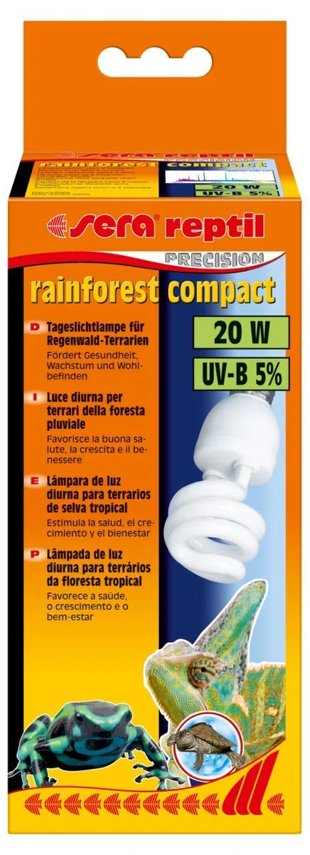 sera reptil rainforest compact 20 W - Iluminación para terrarios de selva tropical